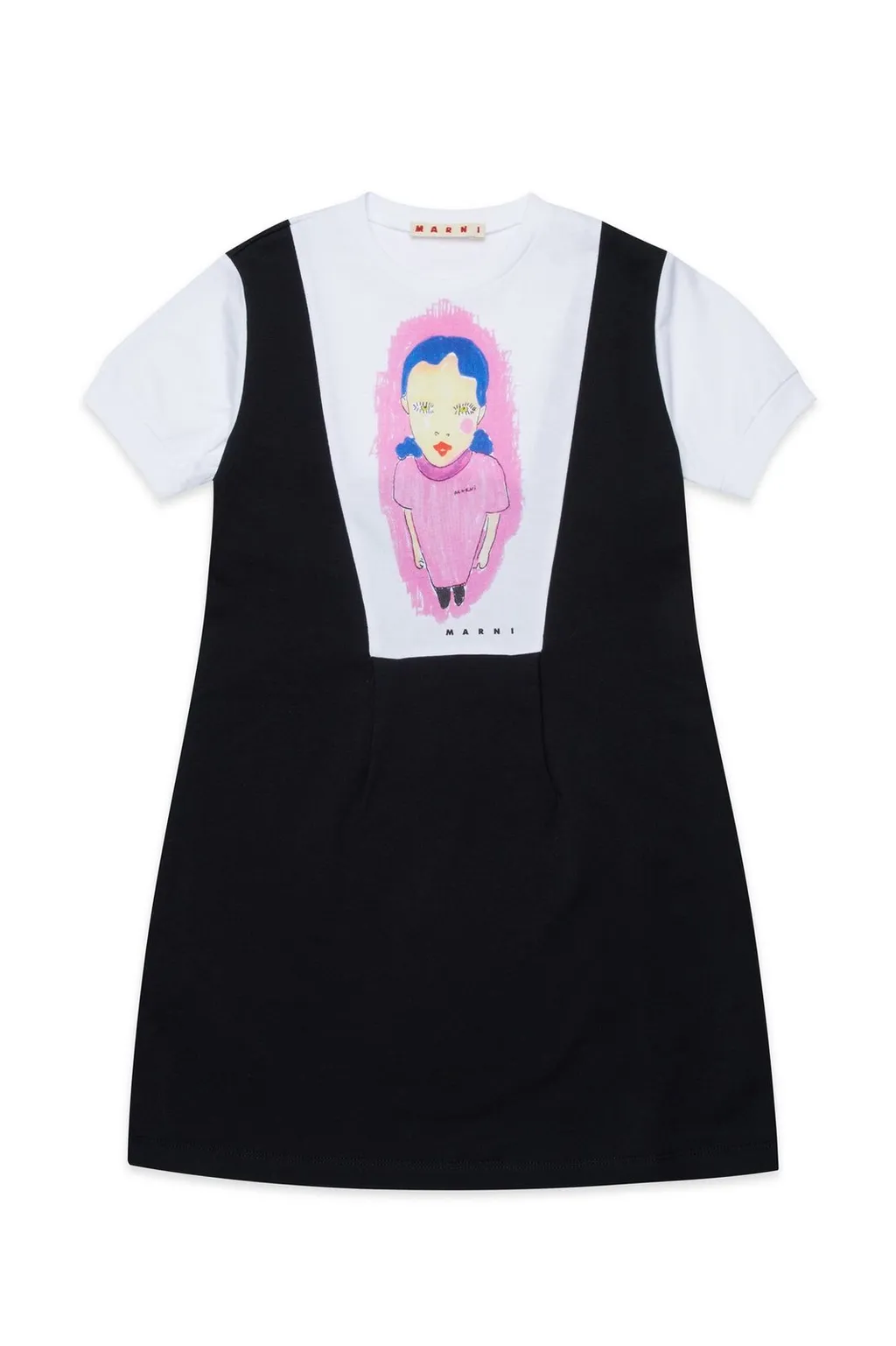 Marni Kids Graphic Printed Short-Sleeved Dress