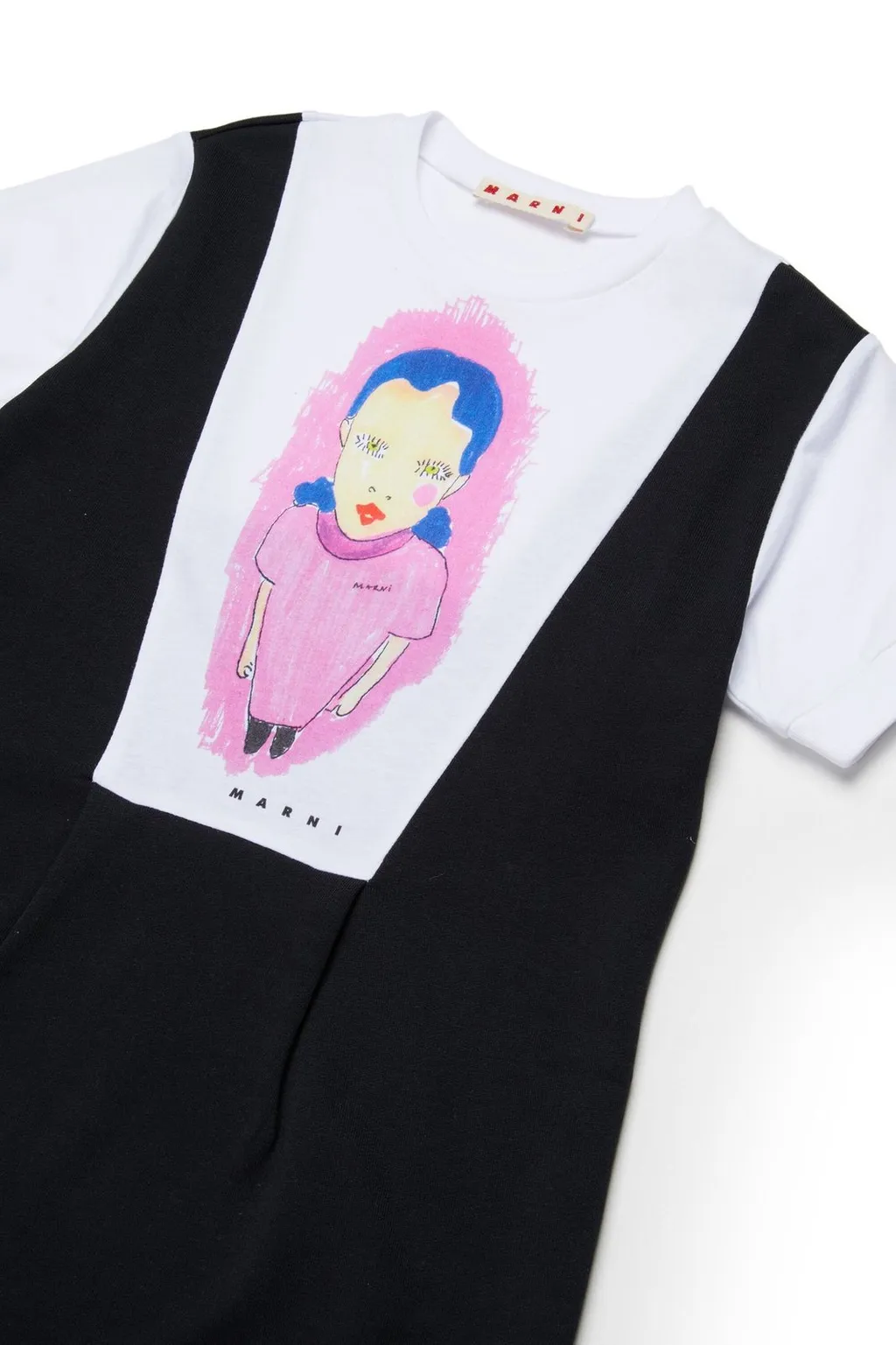 Marni Kids Graphic Printed Short-Sleeved Dress