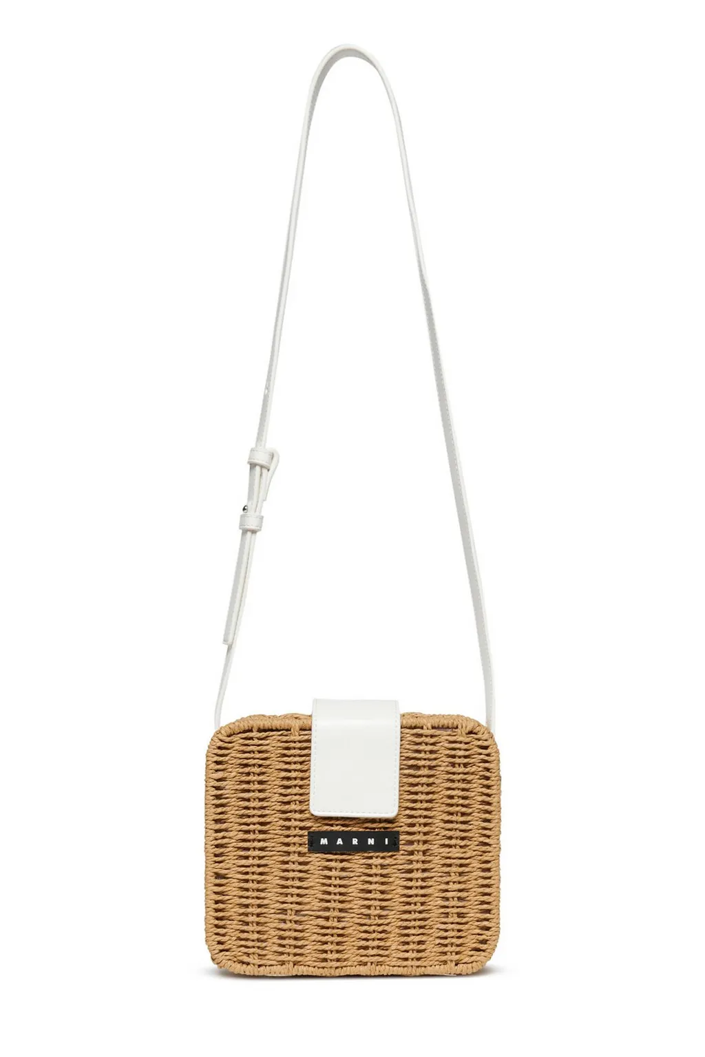 Marni Kids Logo Patch Foldover Top Shoulder Bag