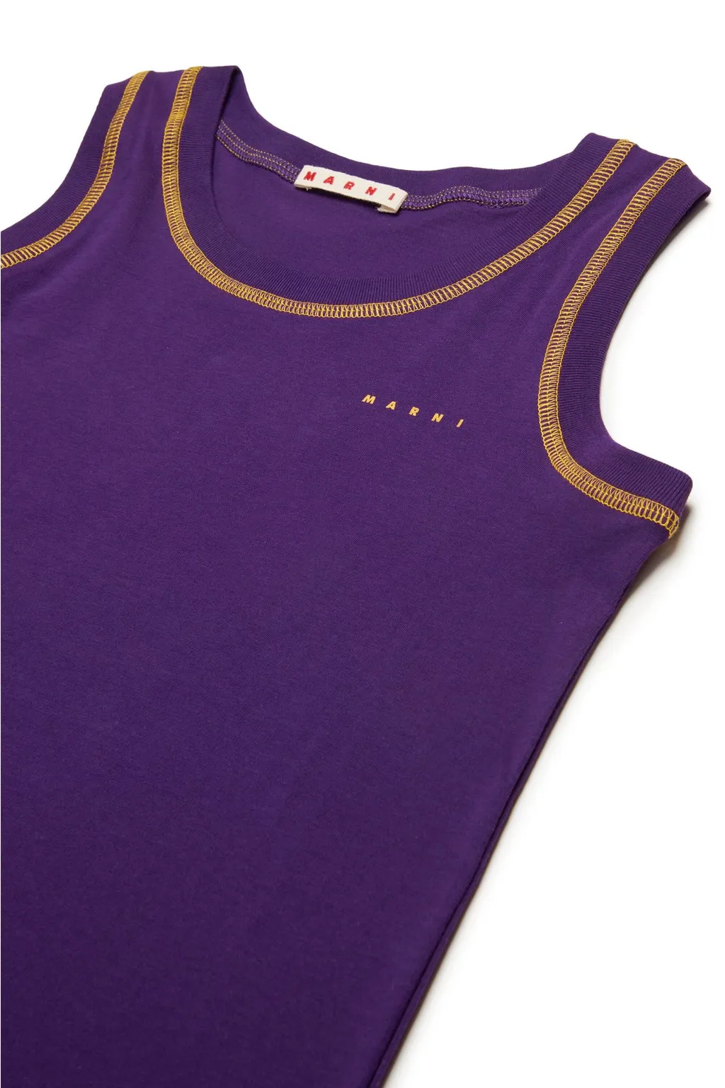 Marni Kids Logo Printed Crewneck Tank Top