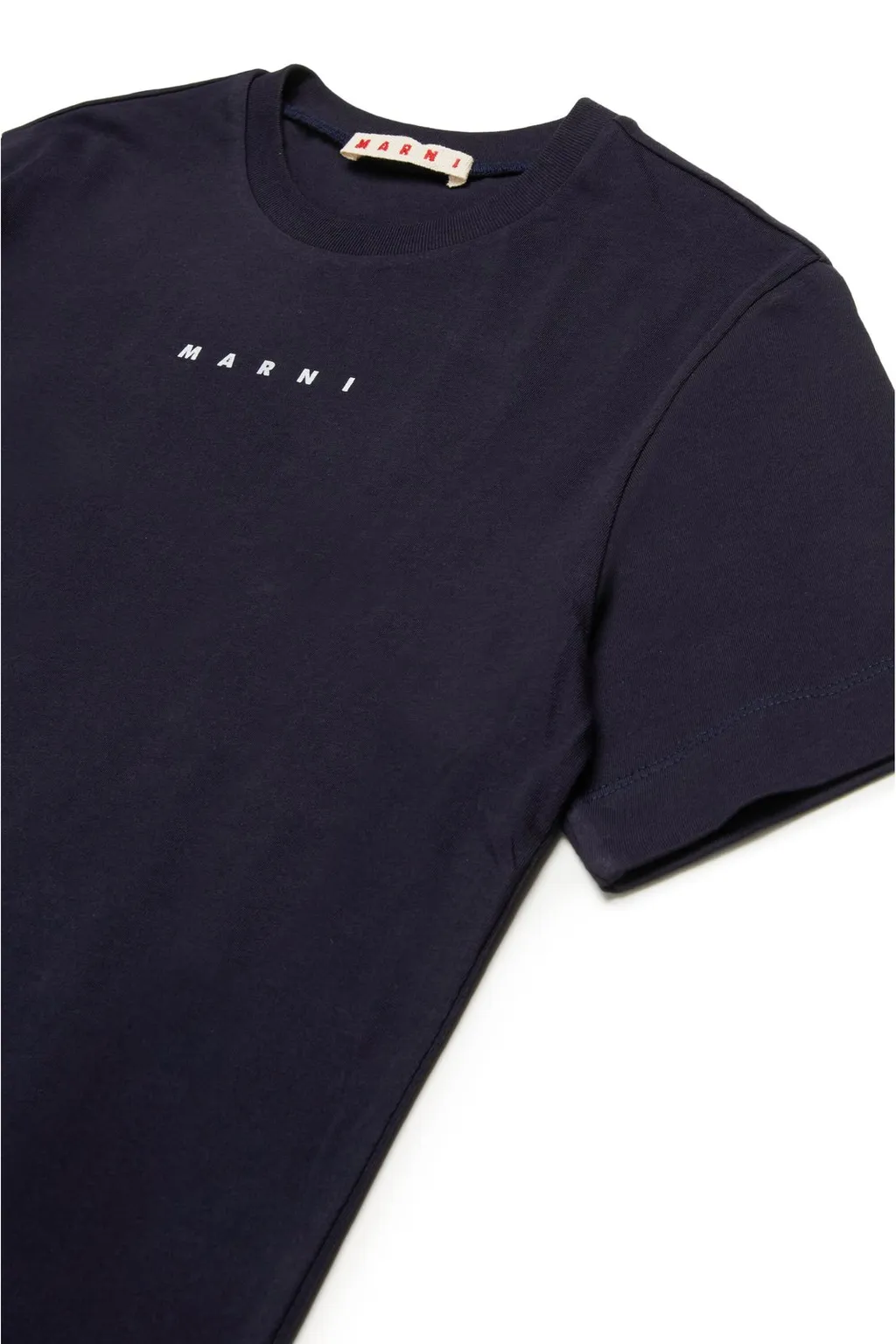 Marni Kids Logo Detailed Crewneck T-Shirt
