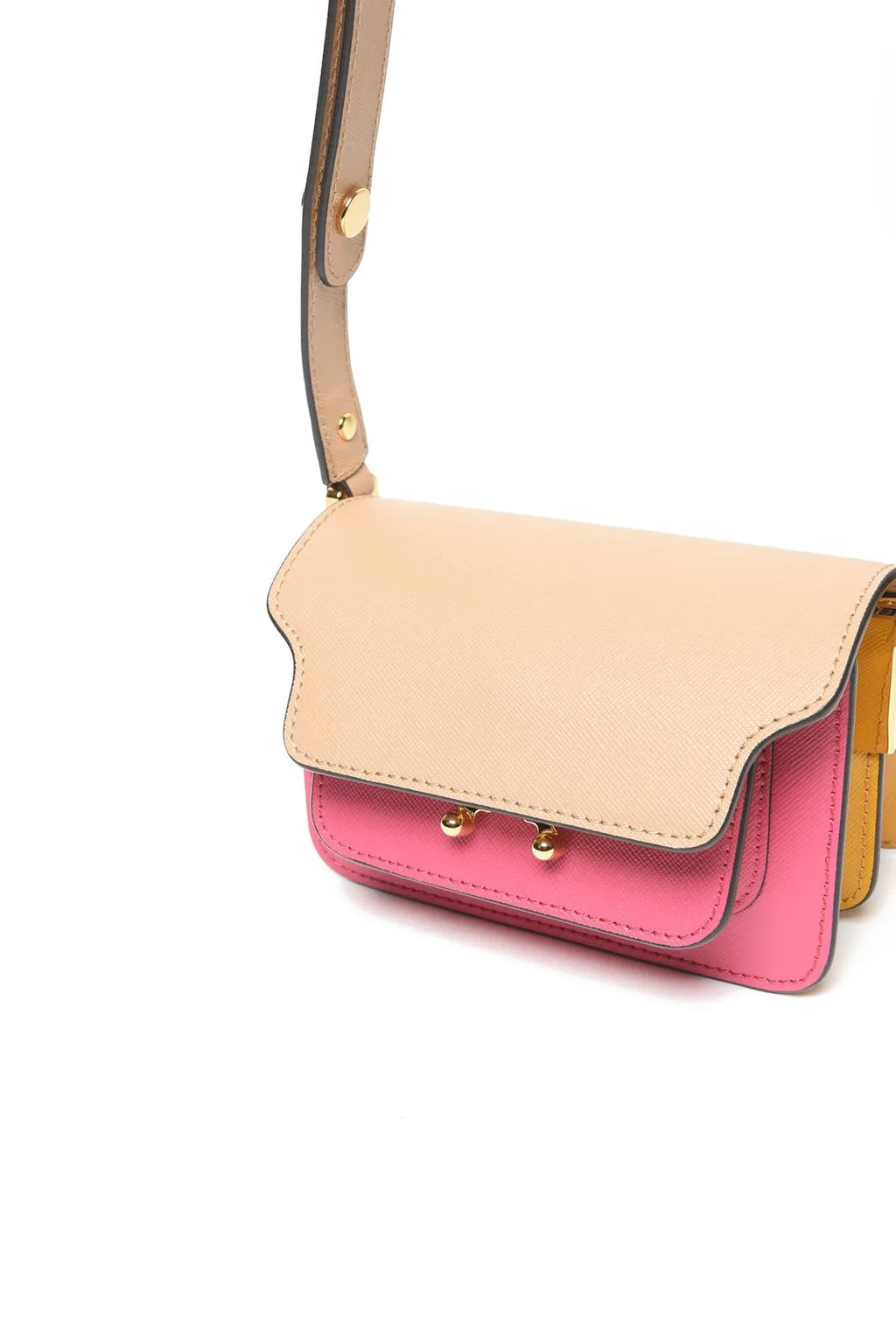 Marni Kids Trunk Colourblock Foldover Top Shoulder Bag