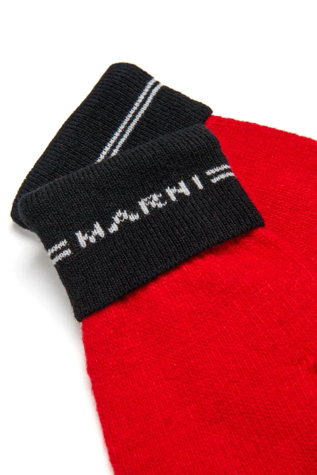 Marni Kids Logo Intarsia Knitted Gloves