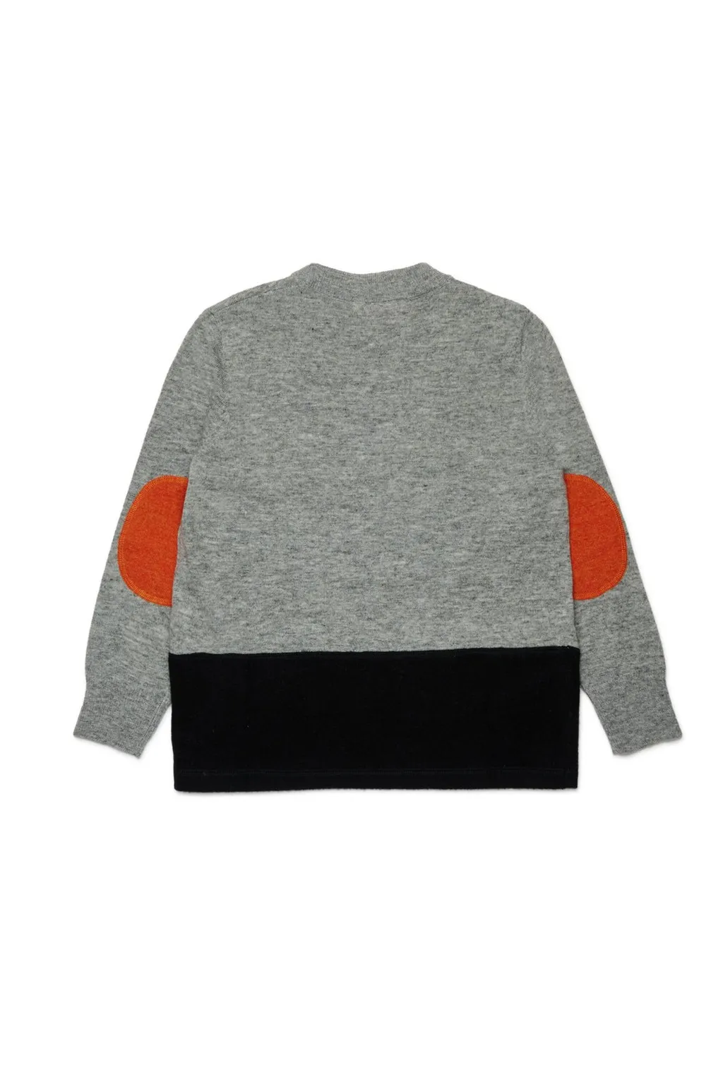 Marni Kids Logo Intarsia-Knit Two-Tone Jumper