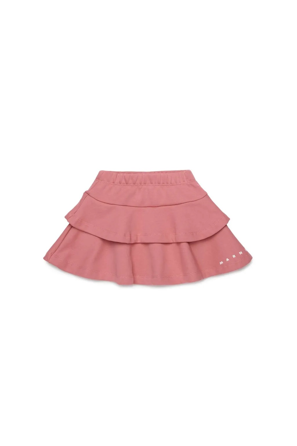 Marni Kids Logo Printed Ruffled Mini Skirt