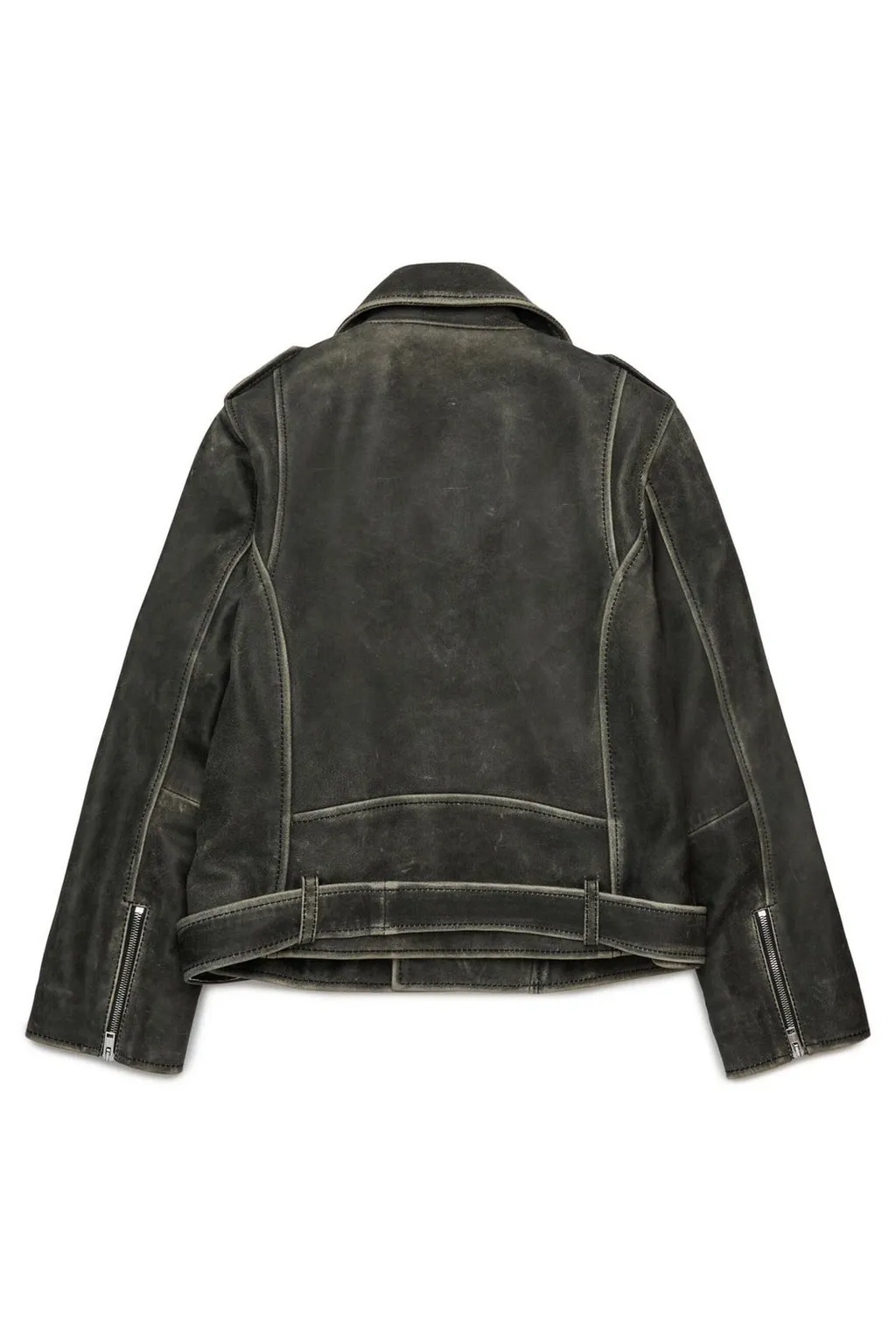 Marni Kids Zipped Leather Jacket