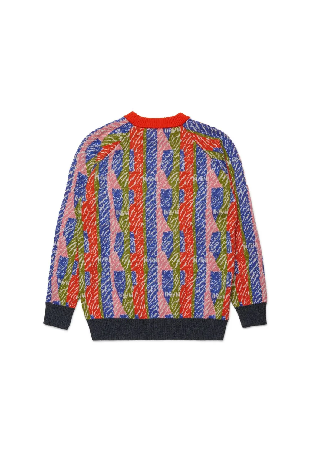 Marni Kids Allover Jacquard Knitted Jumper