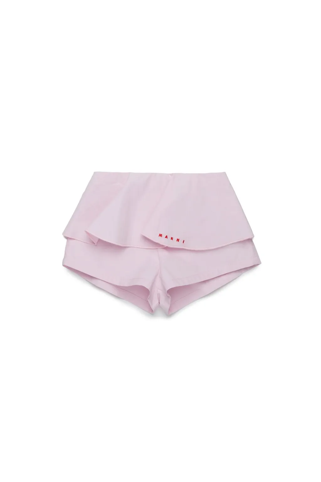 Marni Kids Logo Embroidered Shorts