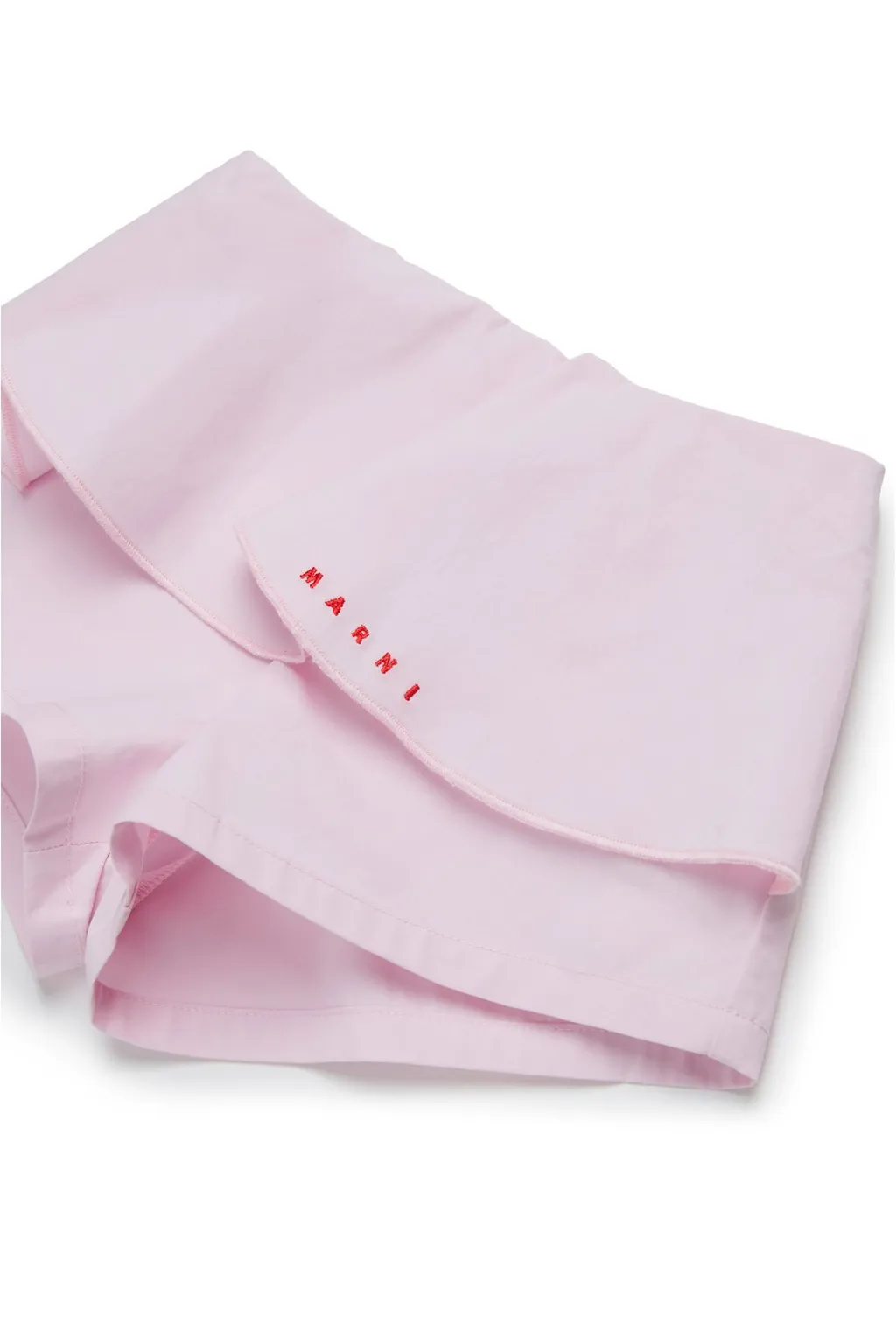 Marni Kids Logo Embroidered Shorts