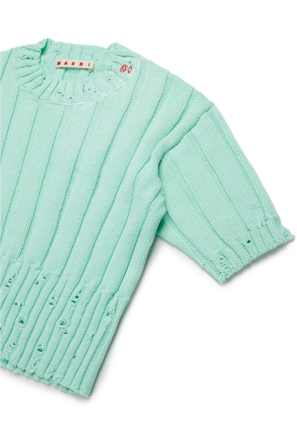 Marni Kids Distressed Knit Top