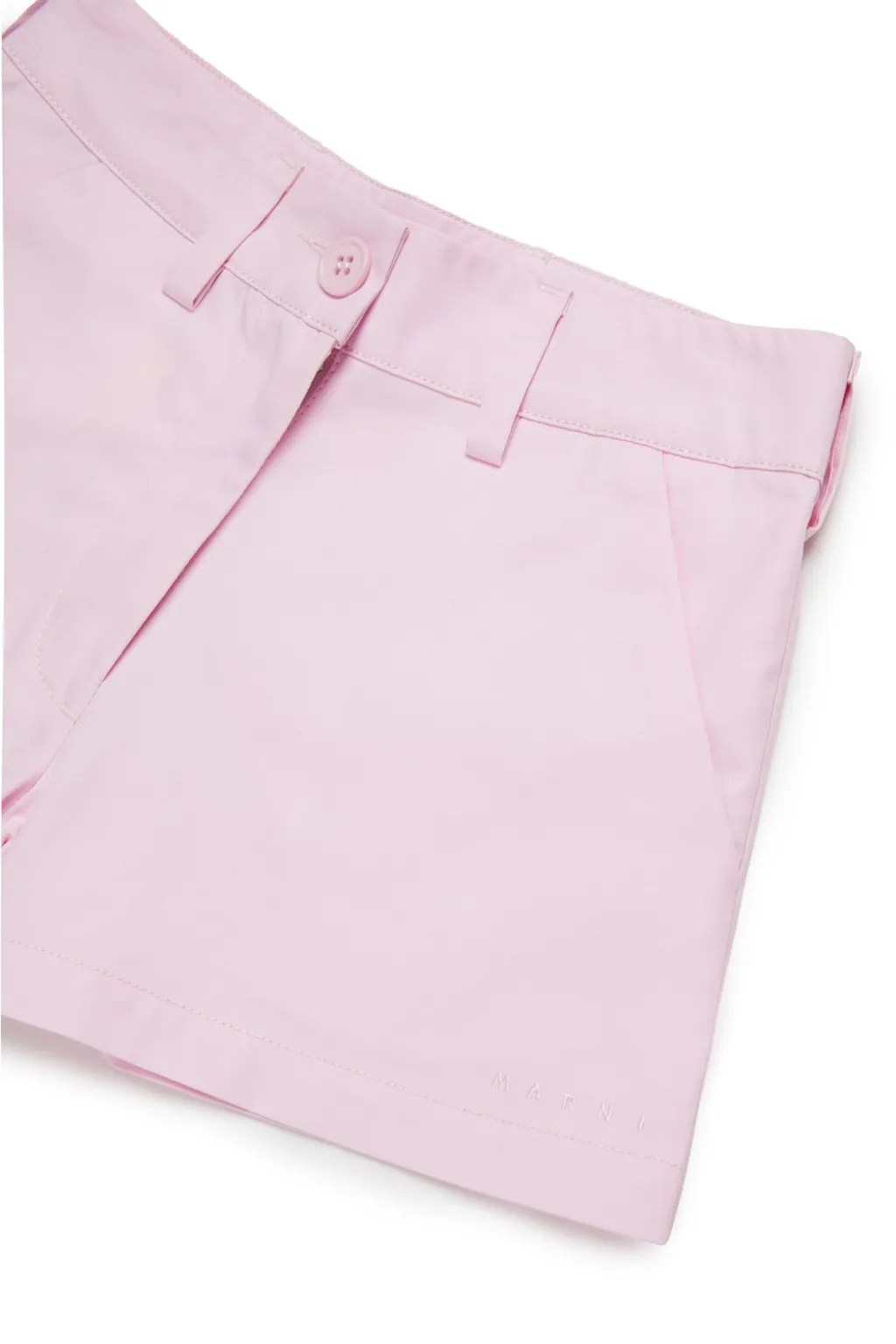 Marni Kids Logo Embroidered Shorts