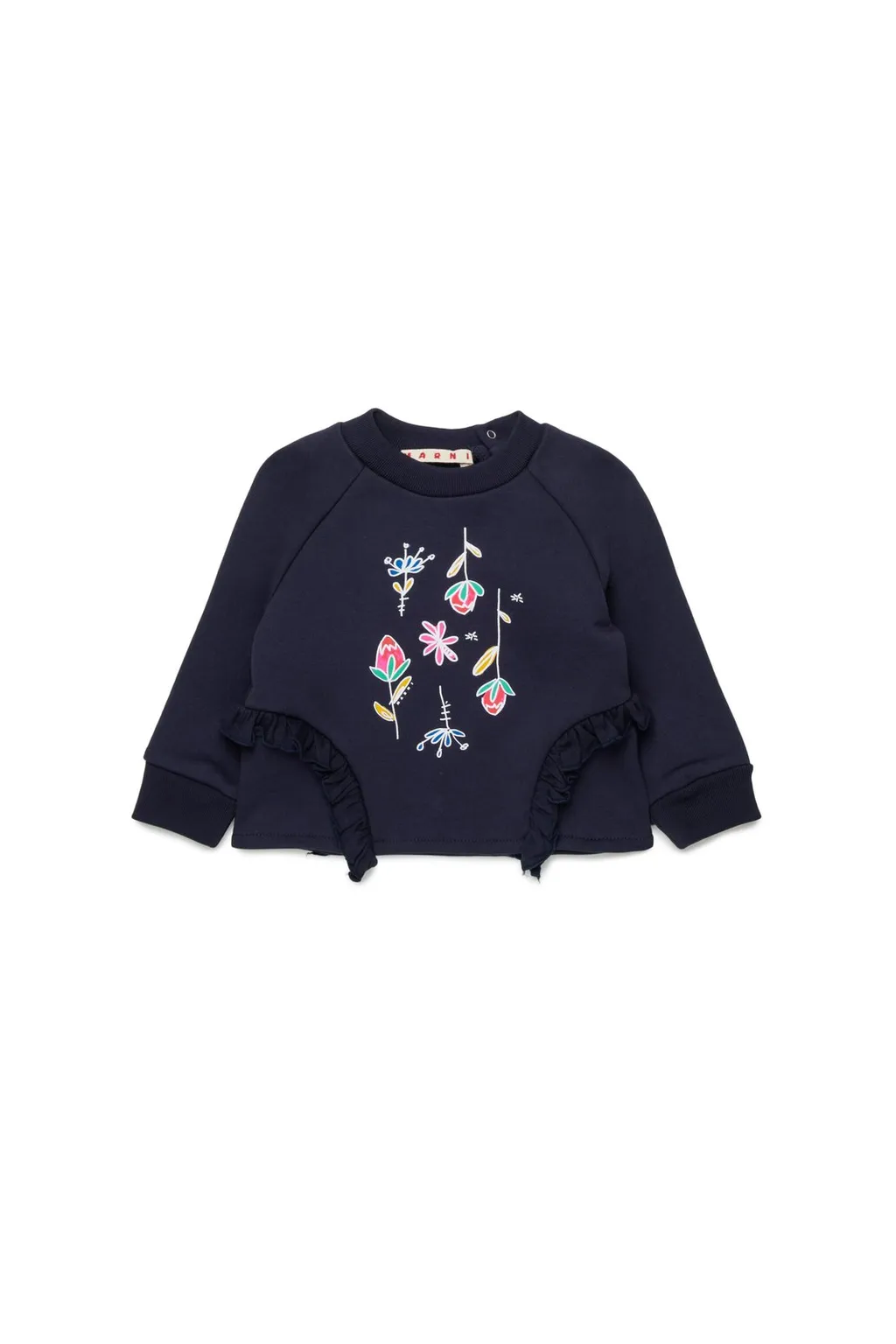 Marni Kids Ruffled Crewneck Sweatshirt