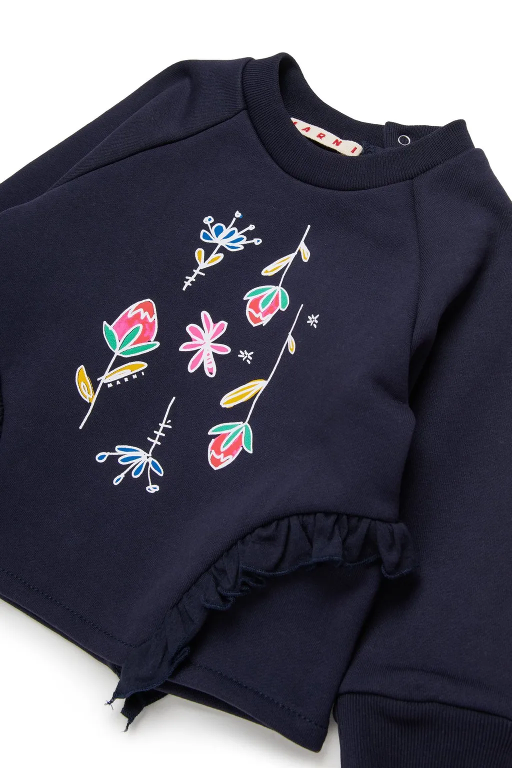 Marni Kids Ruffled Crewneck Sweatshirt