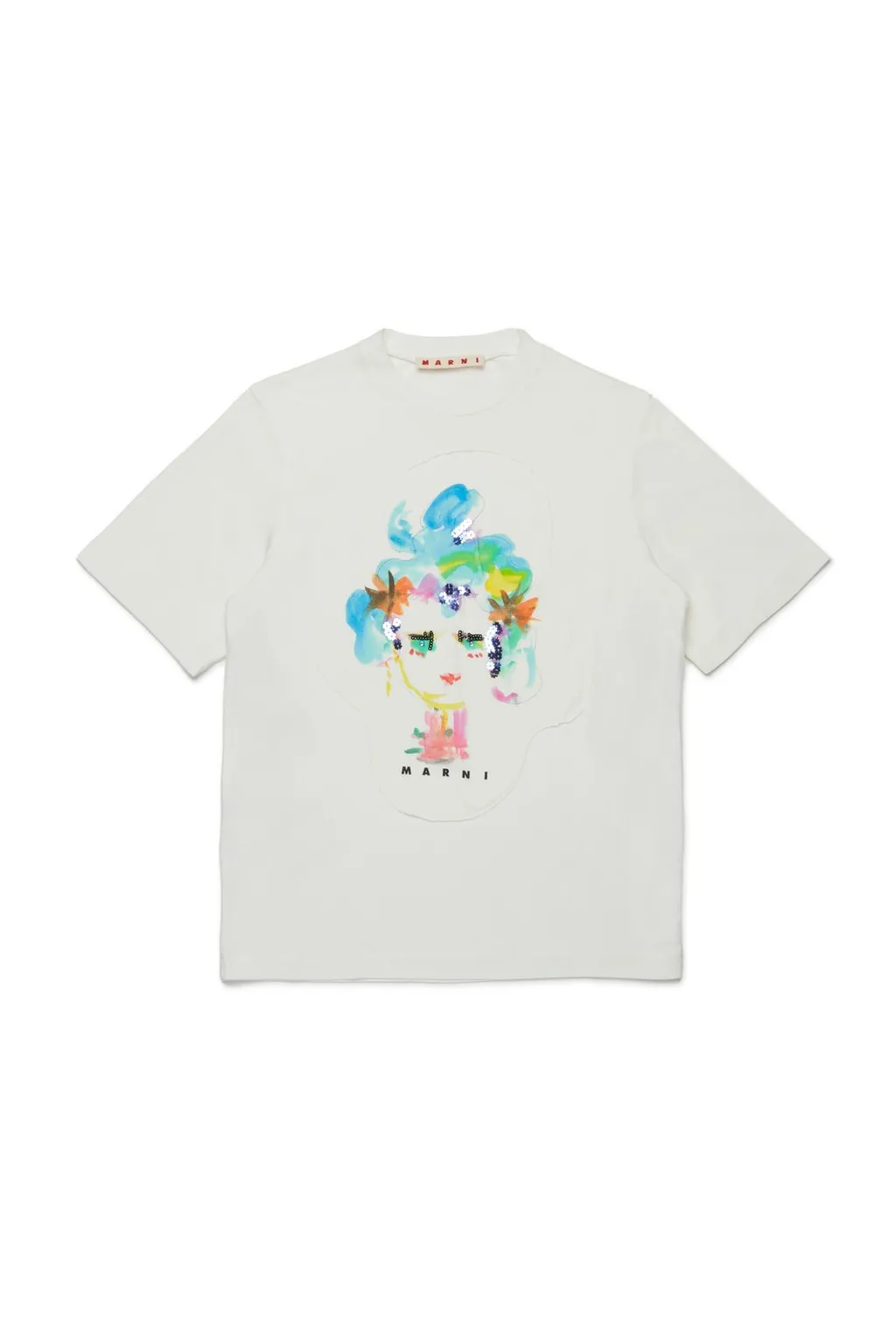 Marni Kids Logo-Printed Crewneck T-Shirt