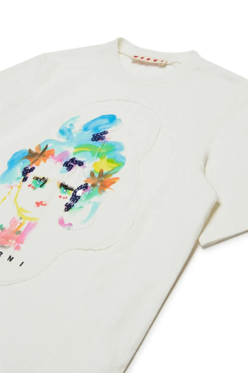 Marni Kids Logo-Printed Crewneck T-Shirt