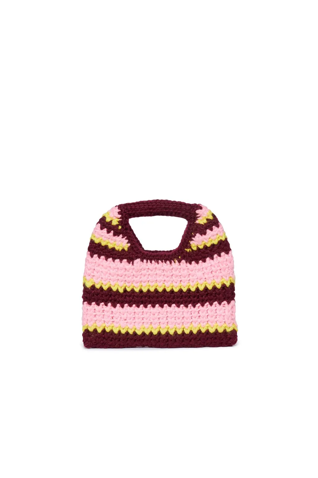Marni Kids Striped Crochet Tote Bag
