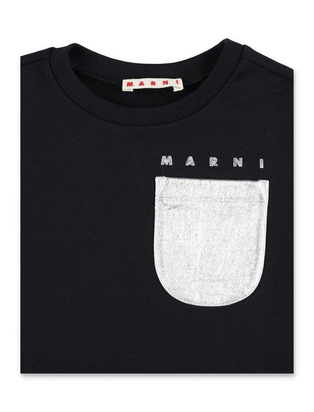 Marni Kids Ruffled-Hem Crew Neck Sweatshirt