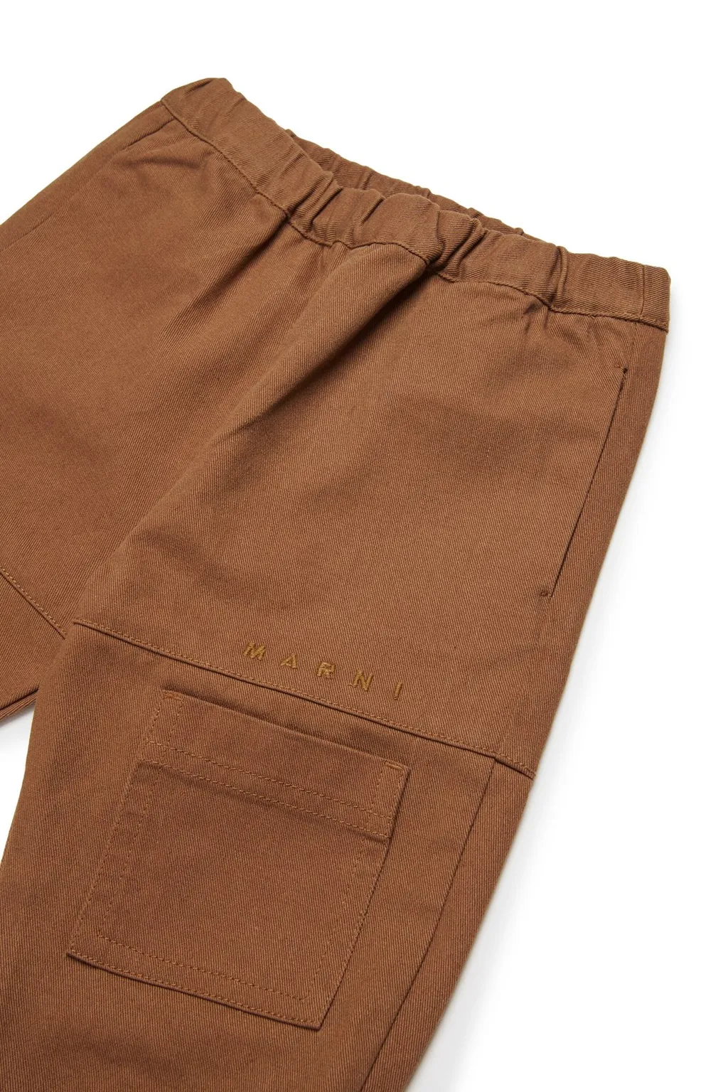 Marni Kids Logo Embroidered Elastic Waist Pants