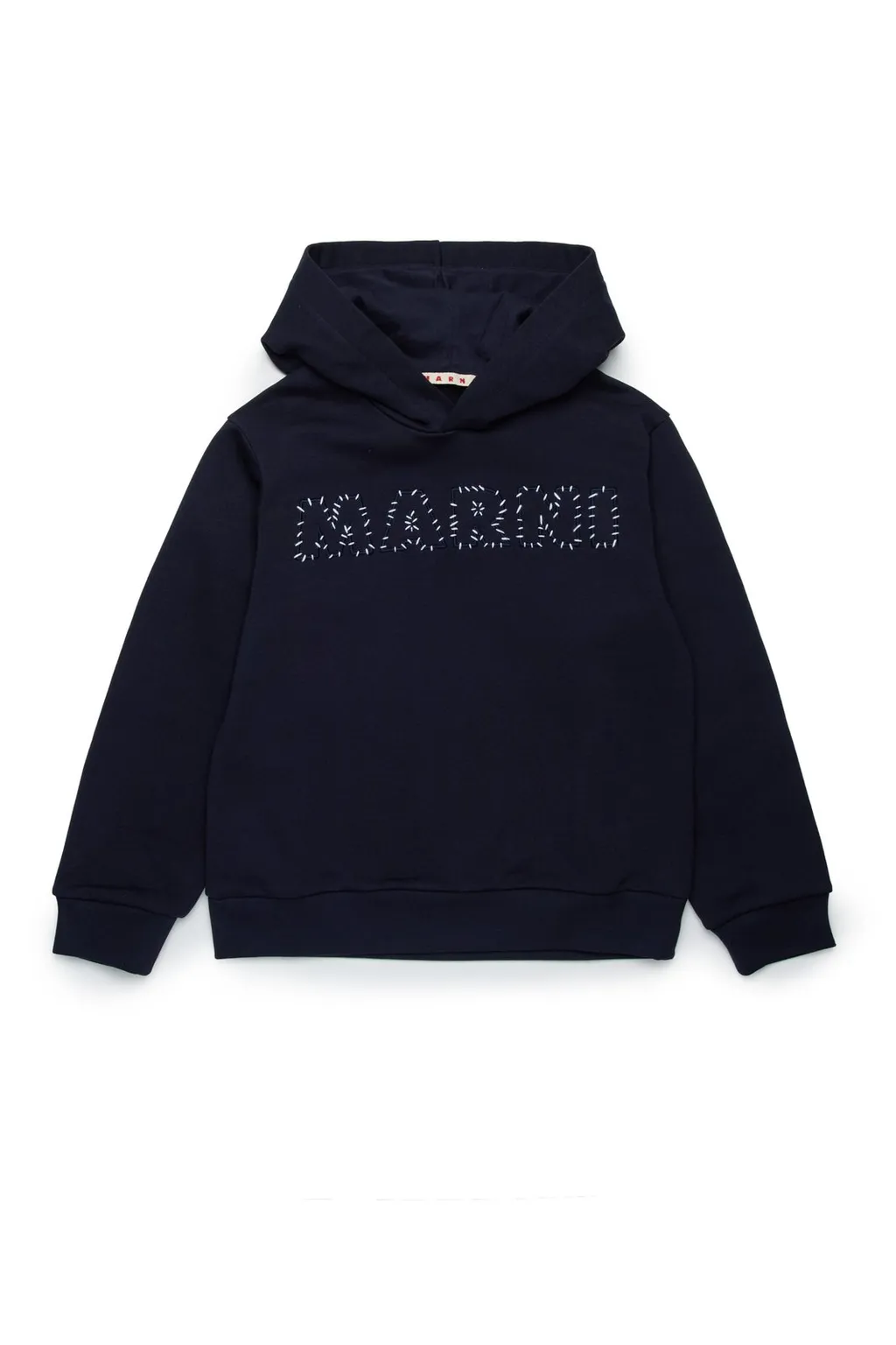 Marni Kids Logo Embroidered Hoodie