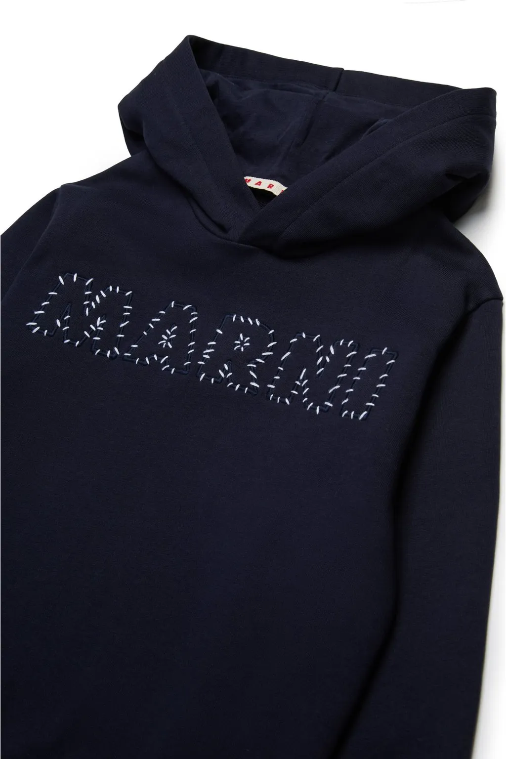 Marni Kids Logo Embroidered Hoodie