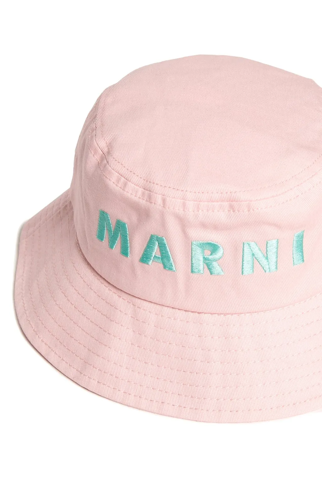 Marni Kids Logo Embroidered Fisherman Hat