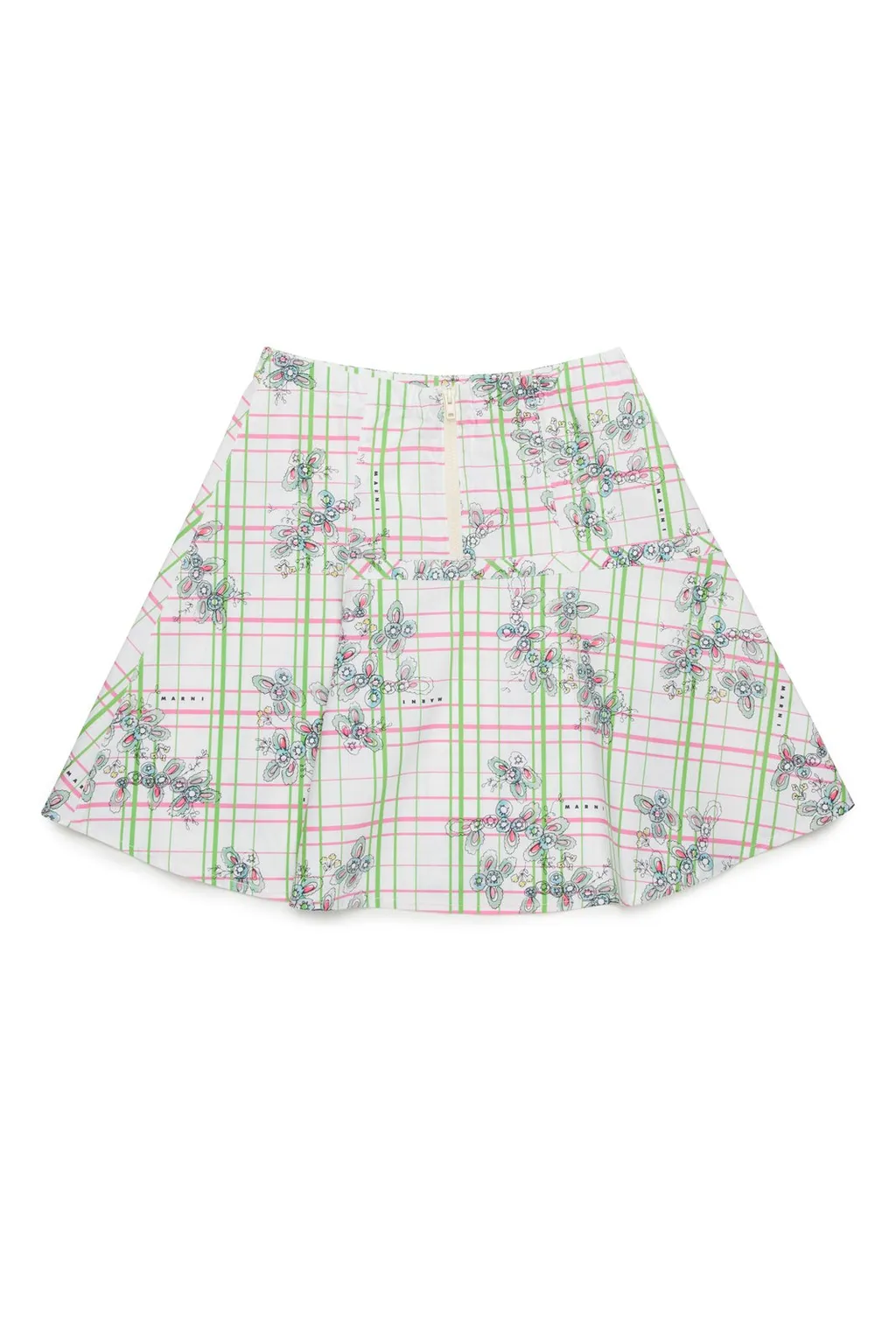 Marni Kids Greenhouse Pattern Mini Skirt