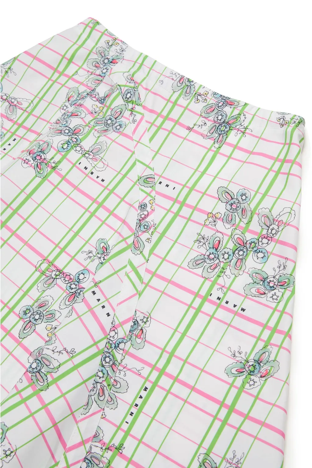 Marni Kids Greenhouse Pattern Mini Skirt
