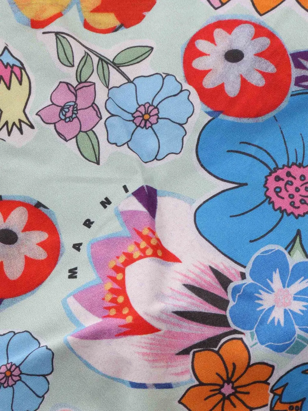 Marni Kids Floral-Printed Tapered-Leg Trousers