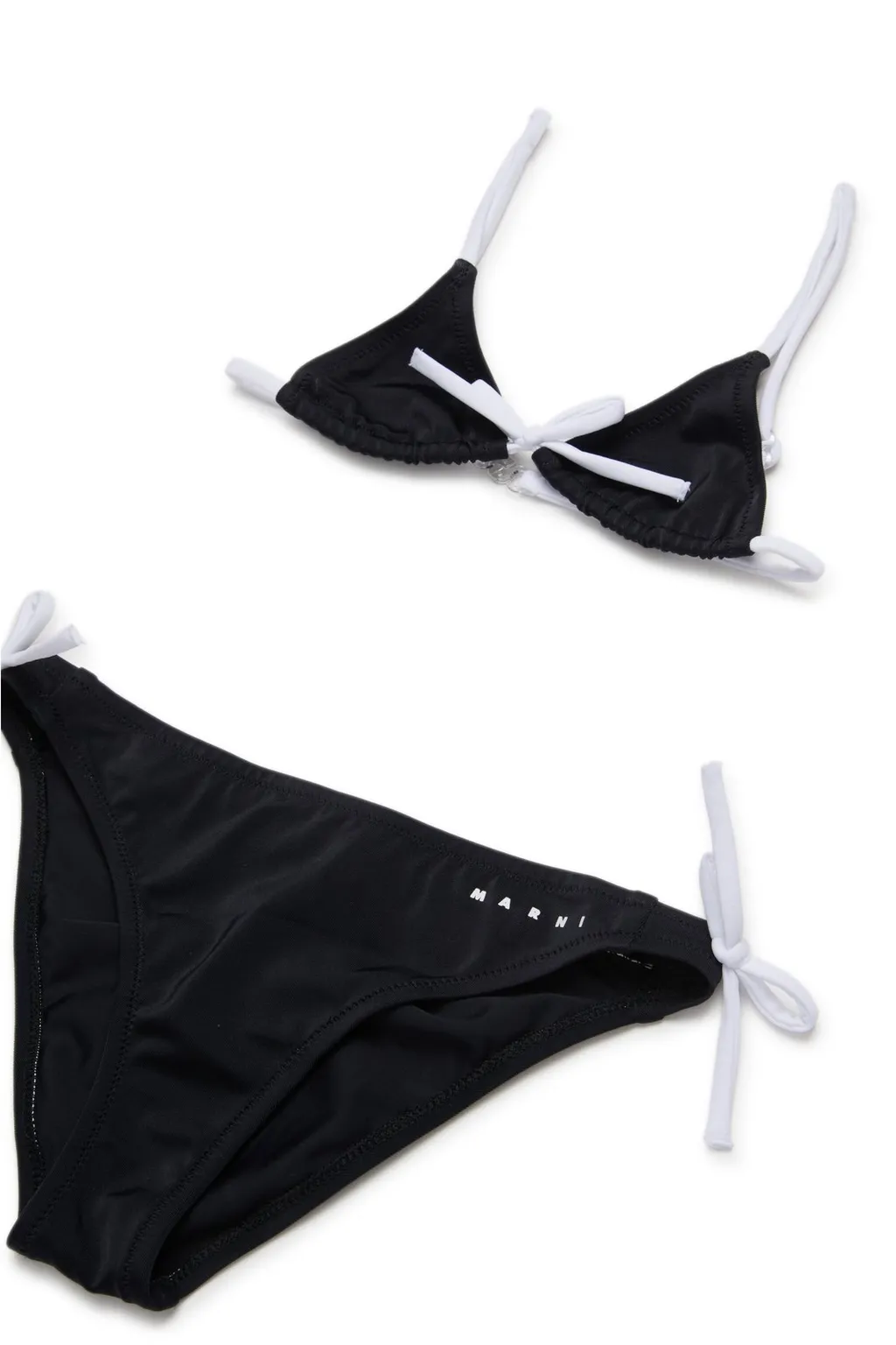 Marni Kids Logo Printed Bikini Set