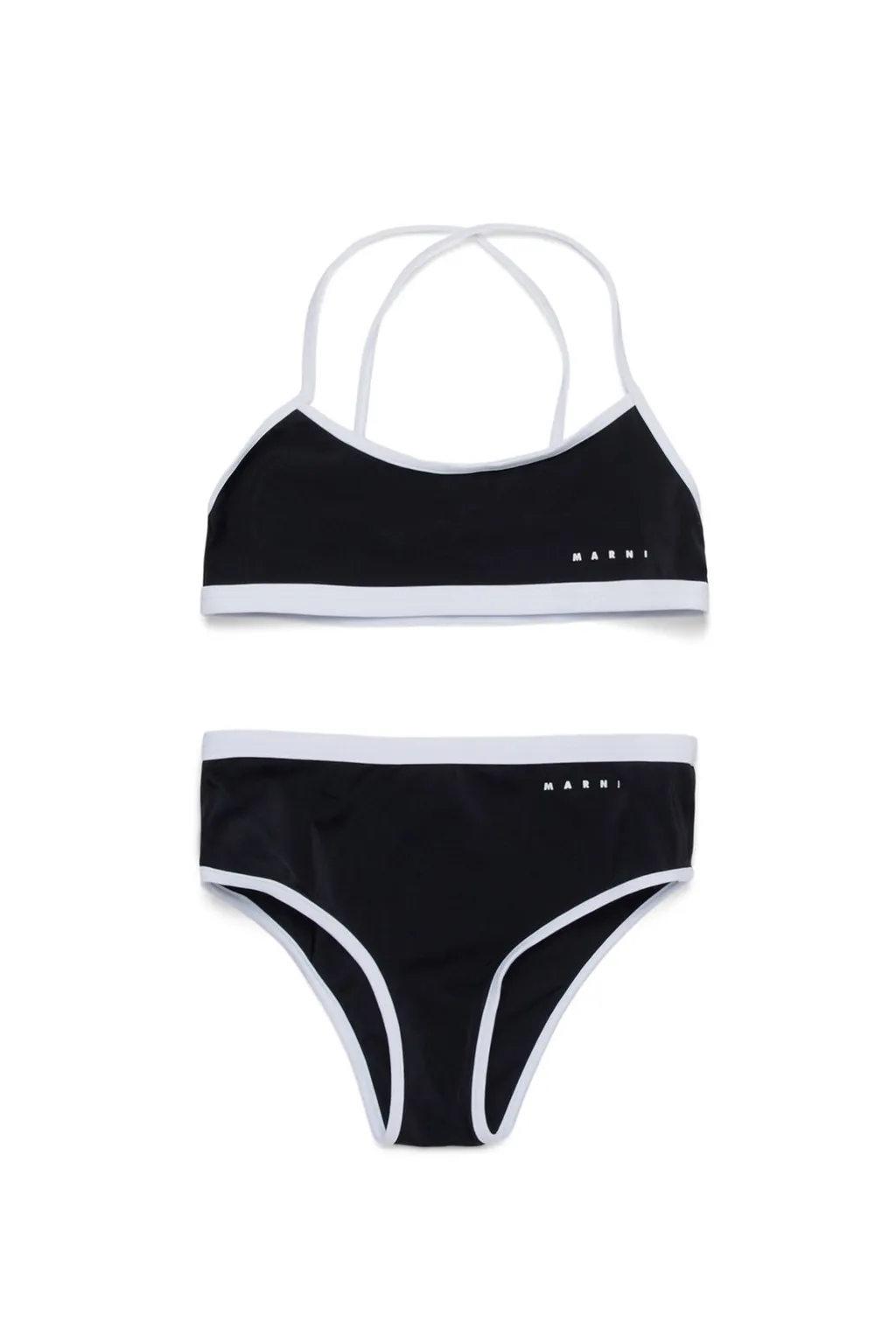 Marni Kids Logo Printed Bikini Set