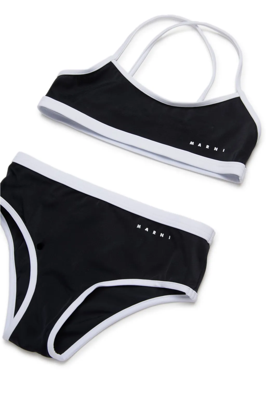 Marni Kids Logo Printed Bikini Set