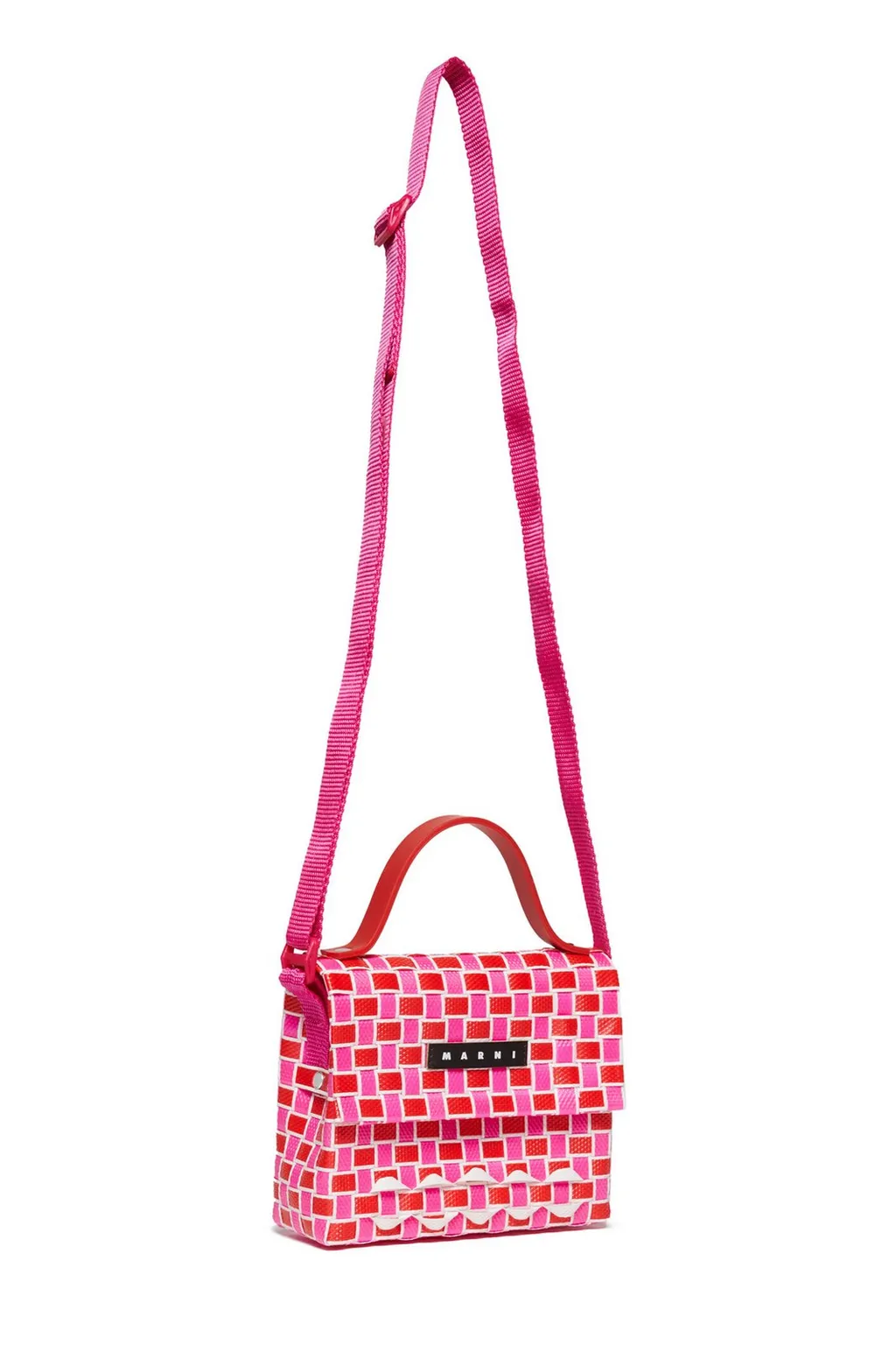 Marni Kids Joy Macro Foldover Top Shoulder Bag