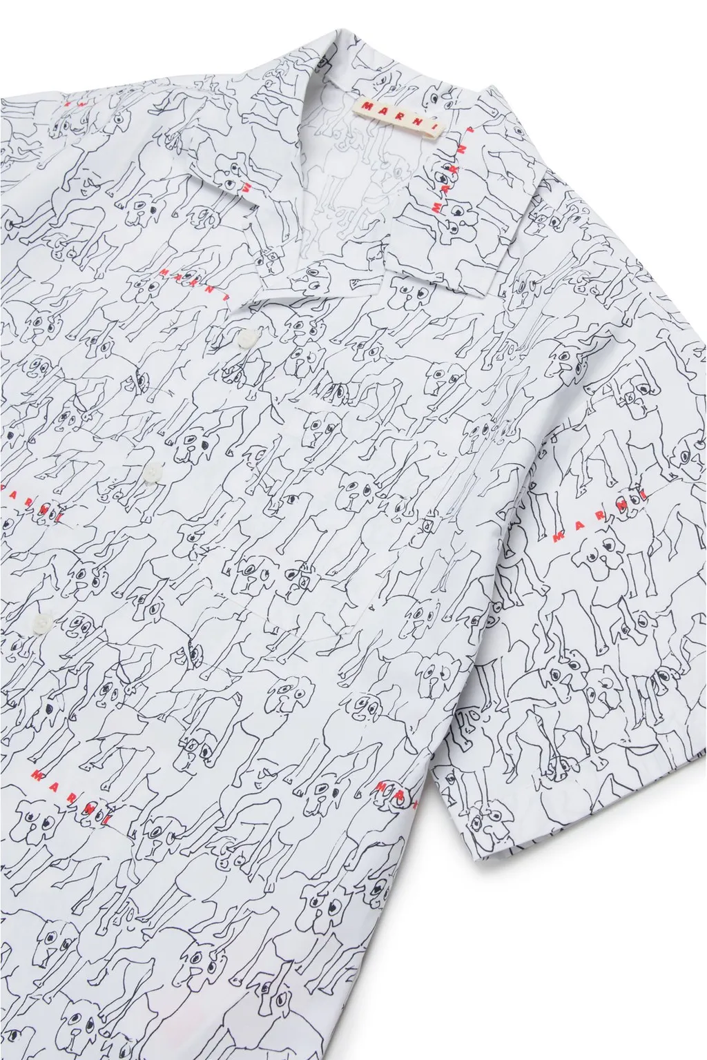 Marni Kids Allover Printed Short-Sleeved Shirt