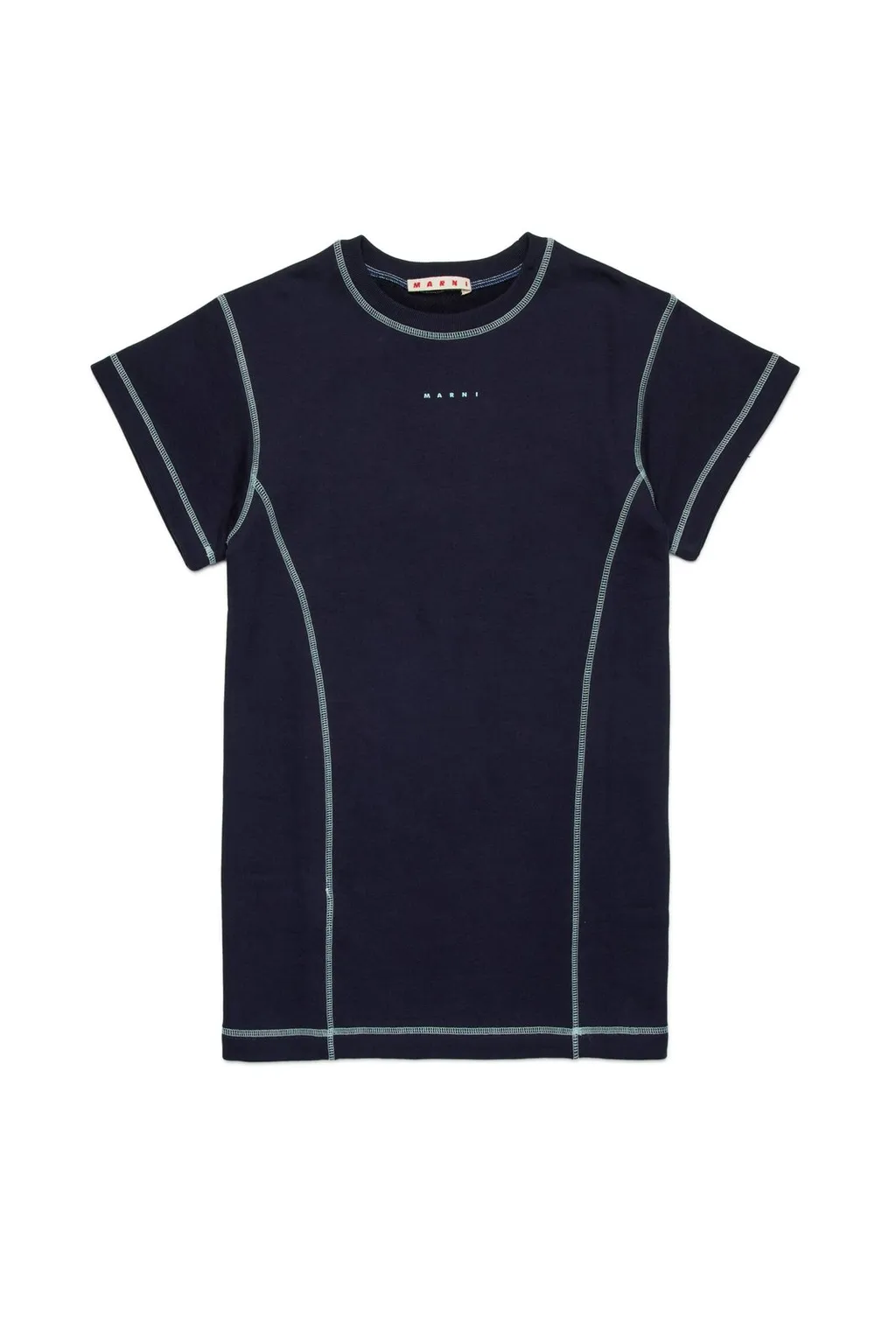 Marni Kids Logo Detailed Crewneck T-Shirt Dress