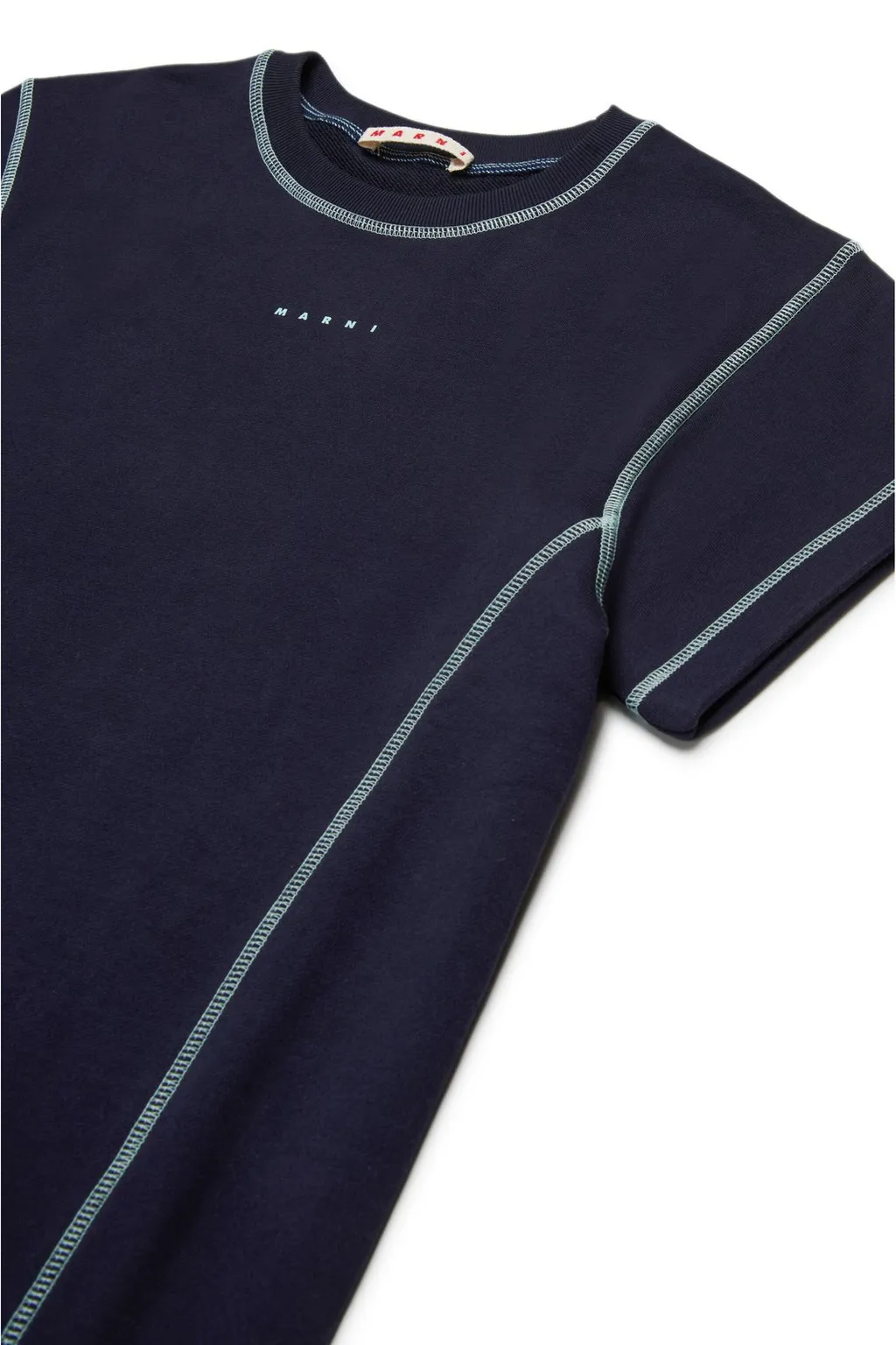 Marni Kids Logo Detailed Crewneck T-Shirt Dress
