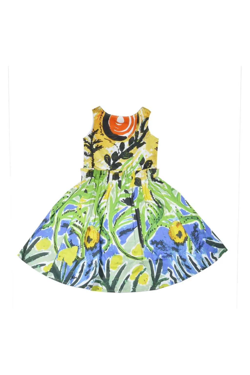 Marni Kids All-Over Printed Sleeveless Dress