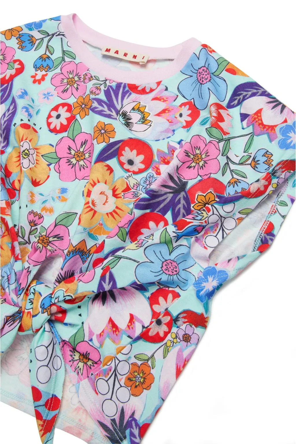 Marni Kids Allover Floral Printed Sleeveless T-Shirt
