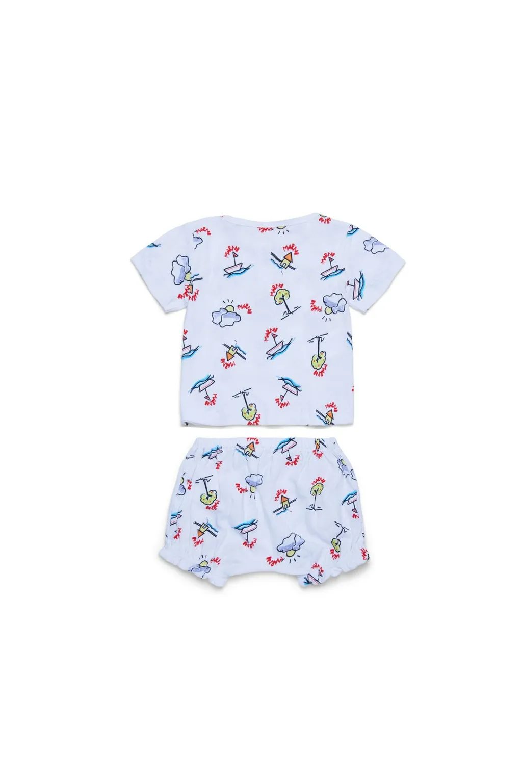 Marni Kids Graphic Printed T-Shirt And Shorts Set