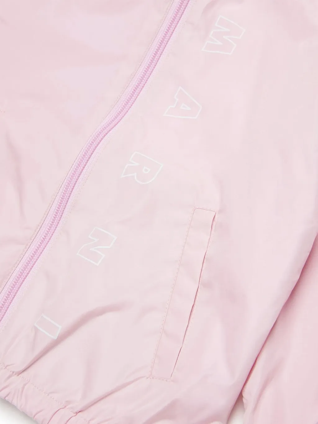 Marni Kids Logo Printed Hooded Windbreaker Jacket