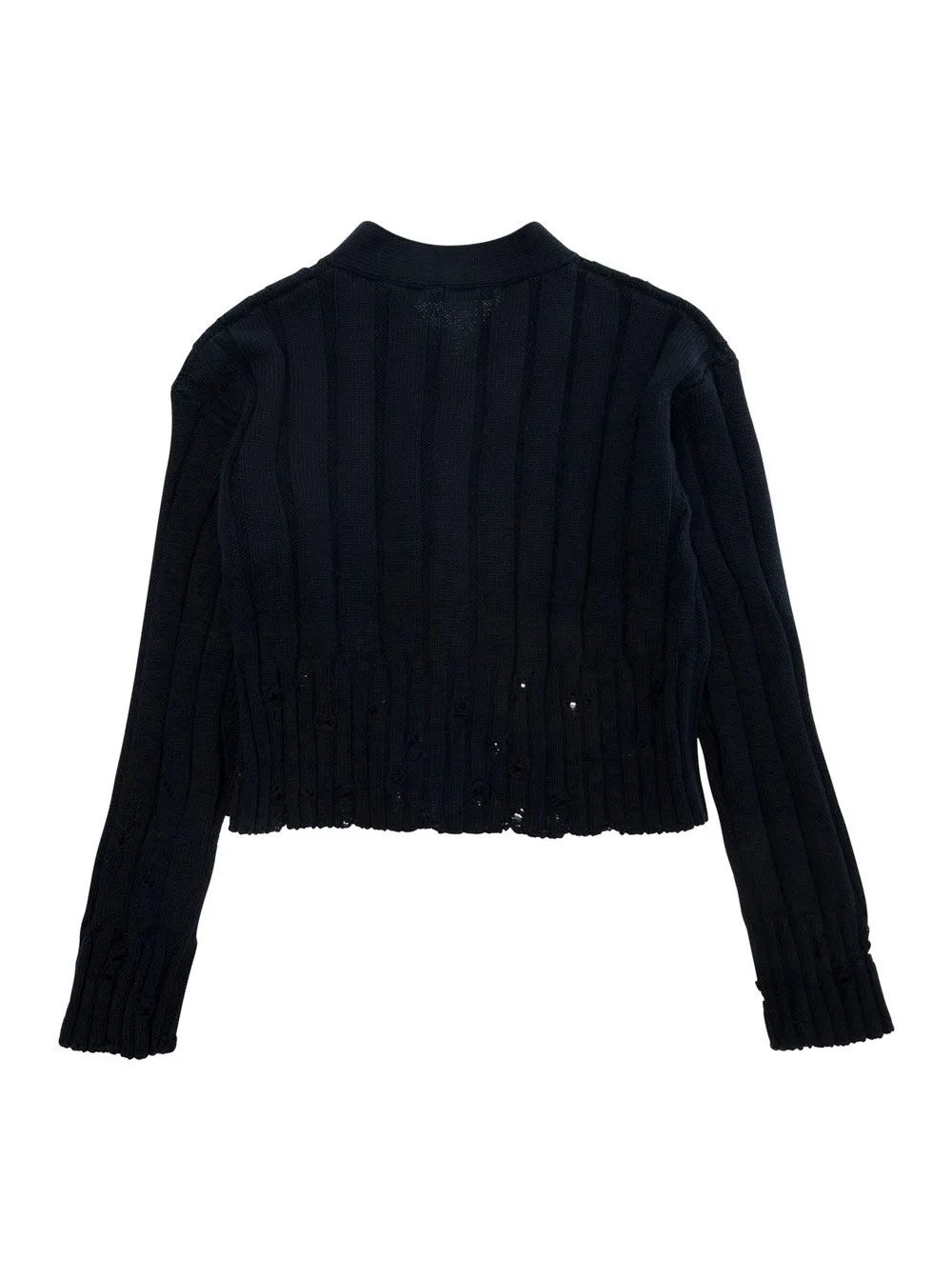 Marni Kids Distressed Knit Cardigan