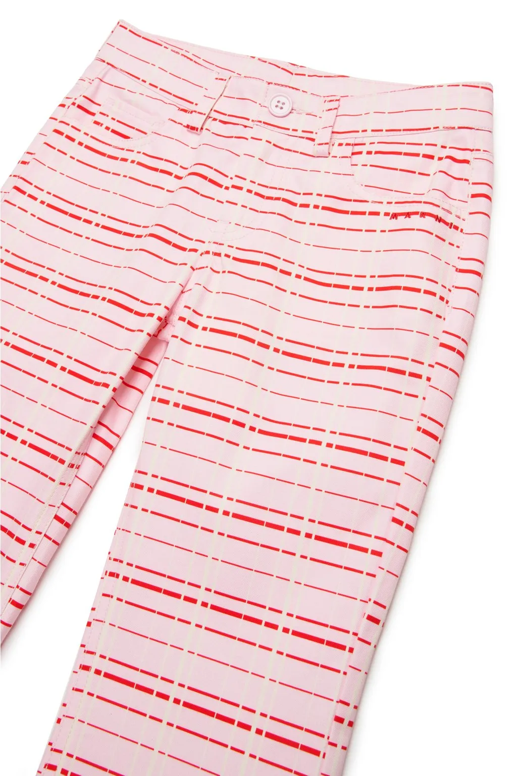 Marni Kids Check Pattern Trousers