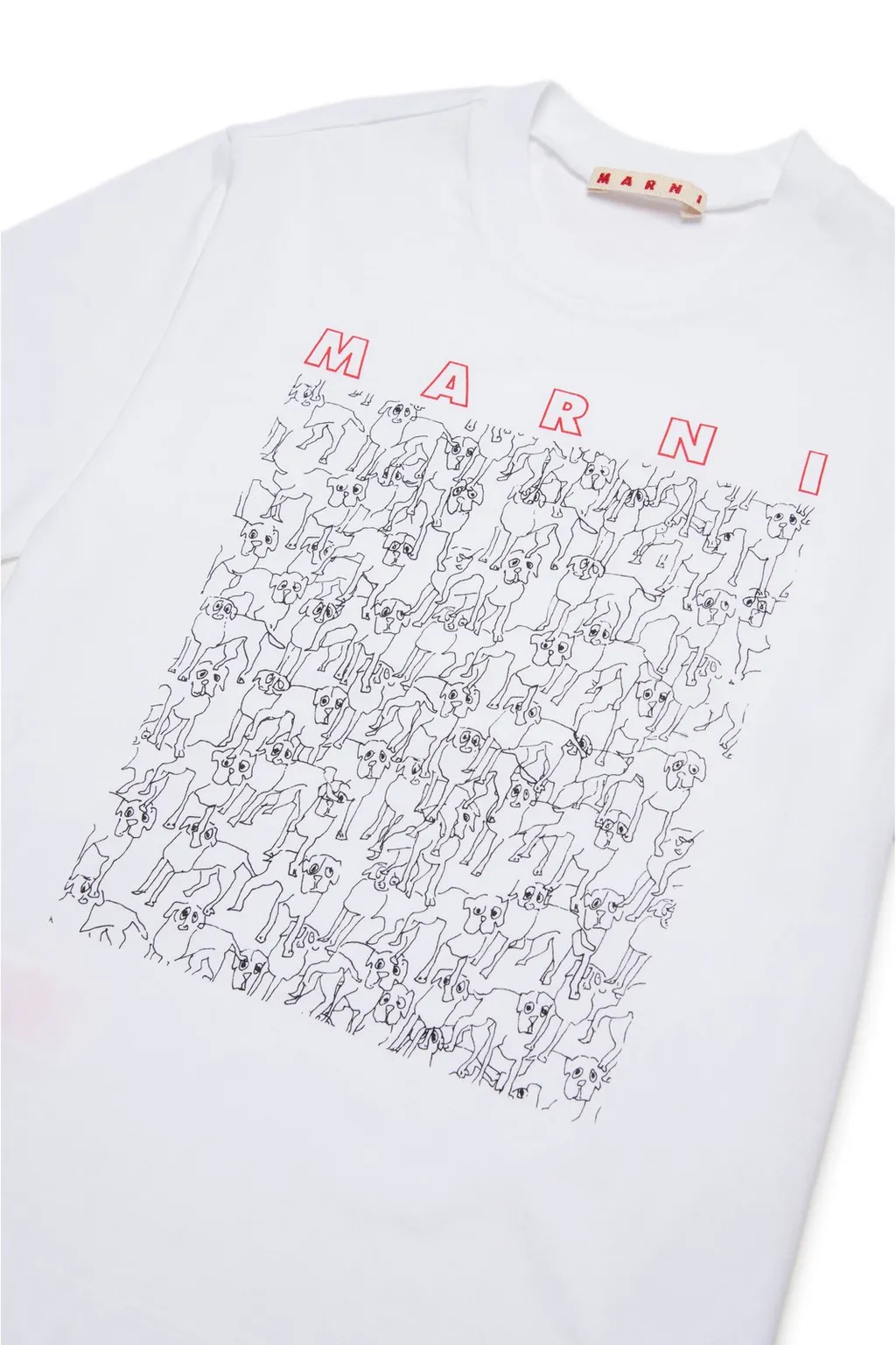 Marni Kids Graphic Printed Crewneck T-Shirt