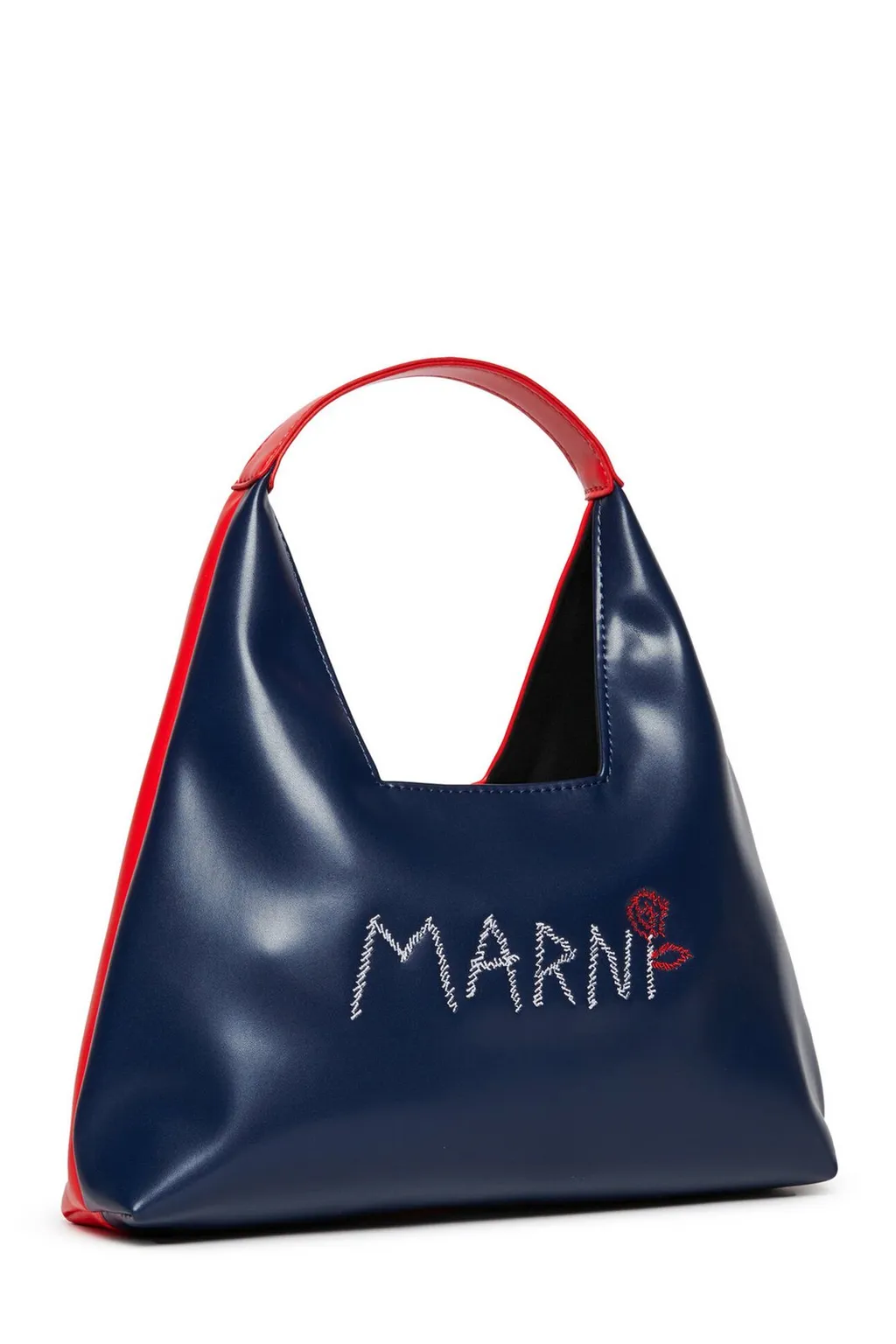 Marni Kids Logo Embroidered Open Top Shoulder Bag