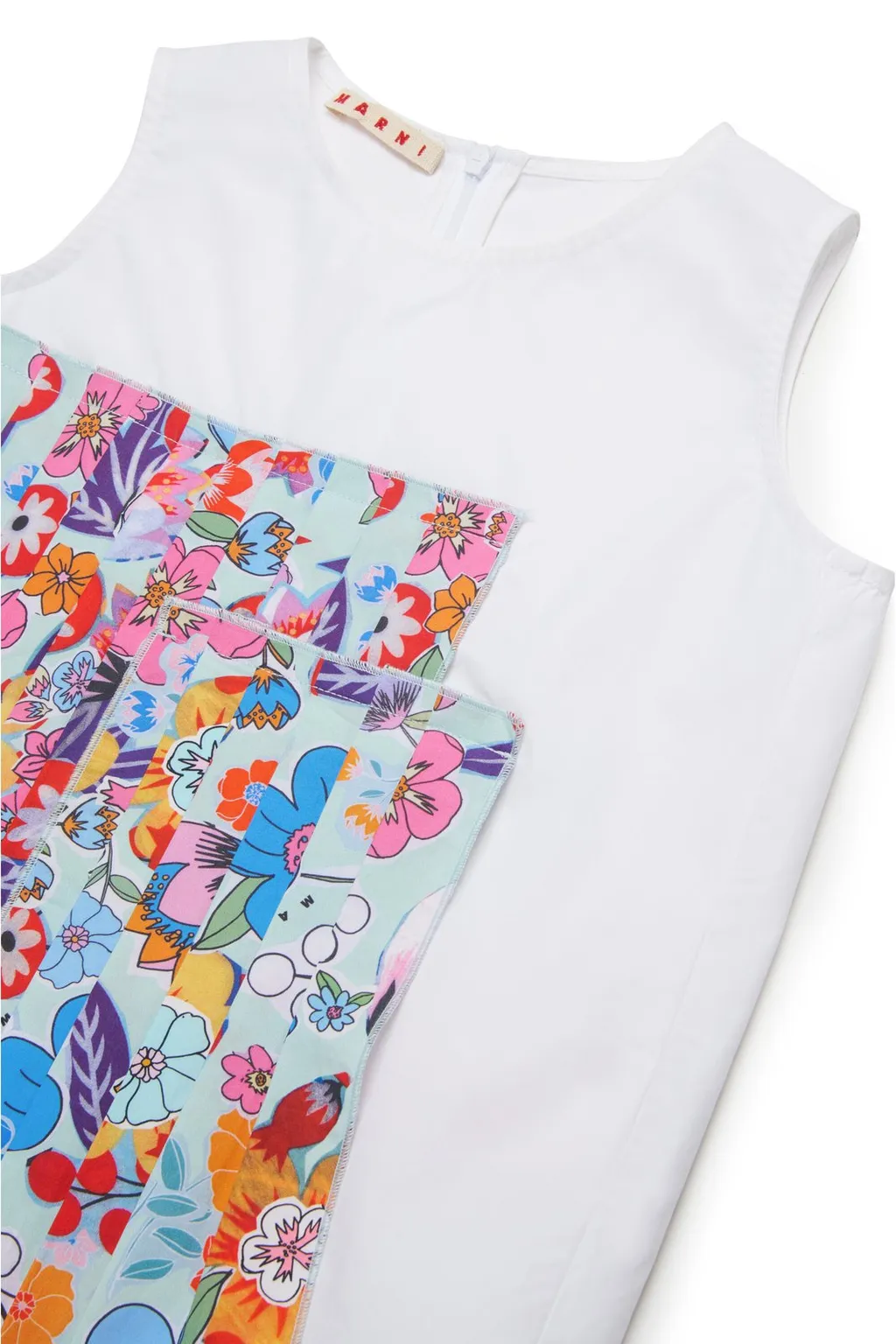 Marni Kids Floral Printed Sleeveless Top