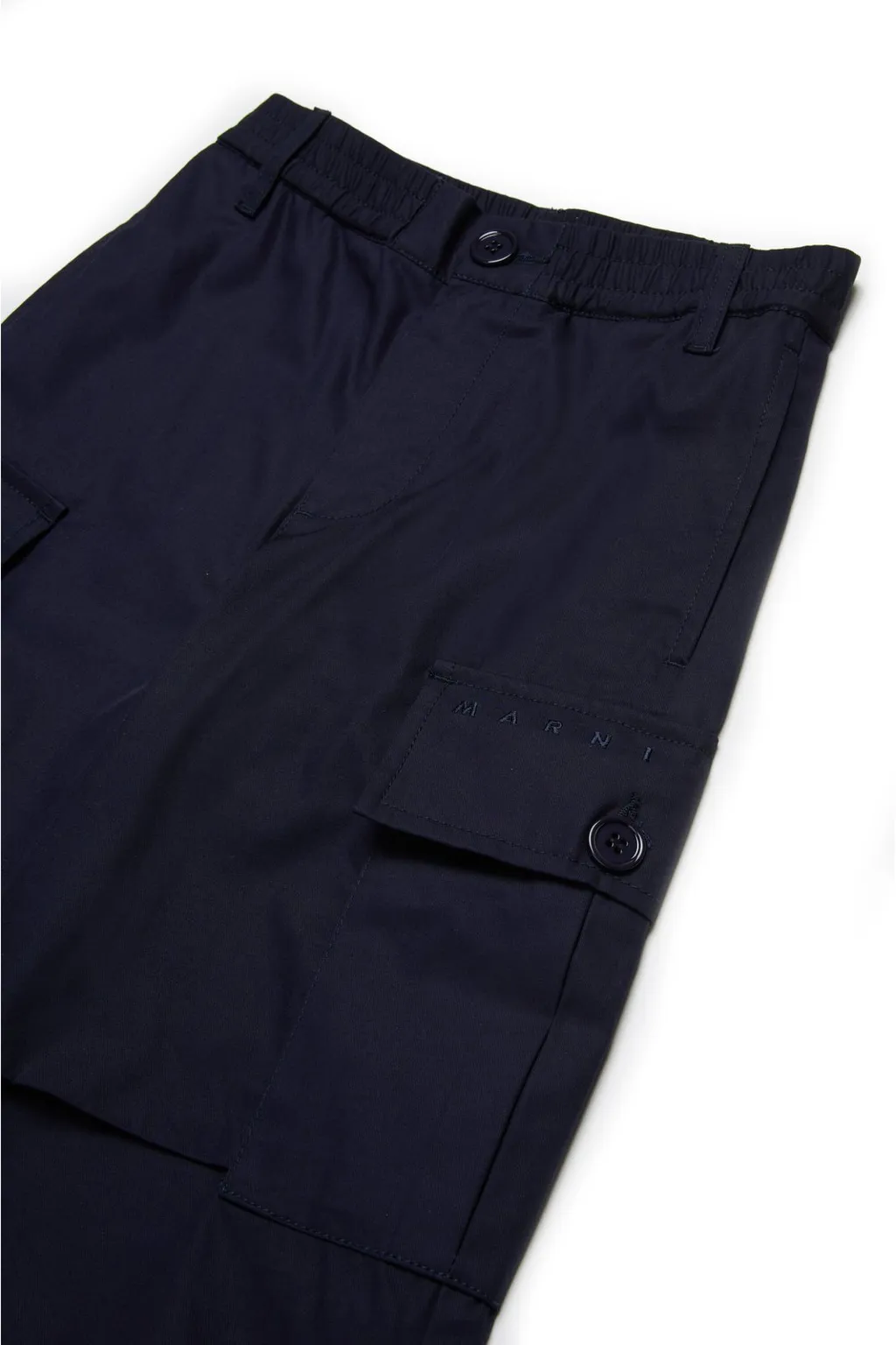 Marni Kids Logo Embroidered Cargo Pants