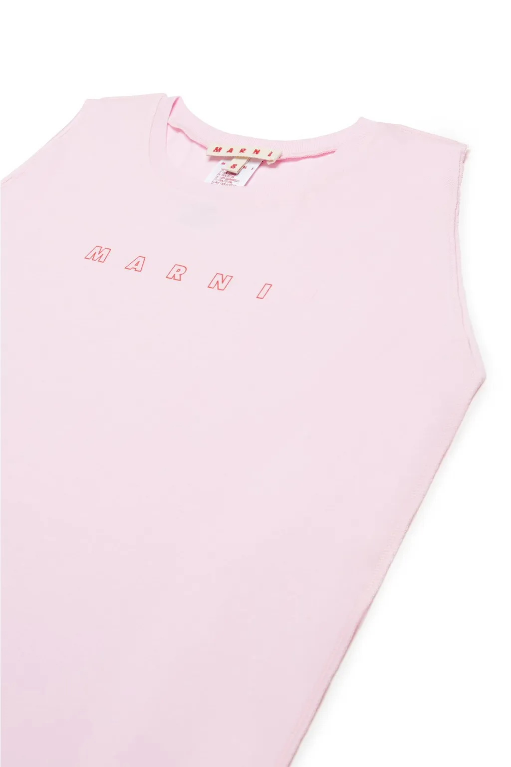 Marni Kids Logo Printed Sleeveless Dress