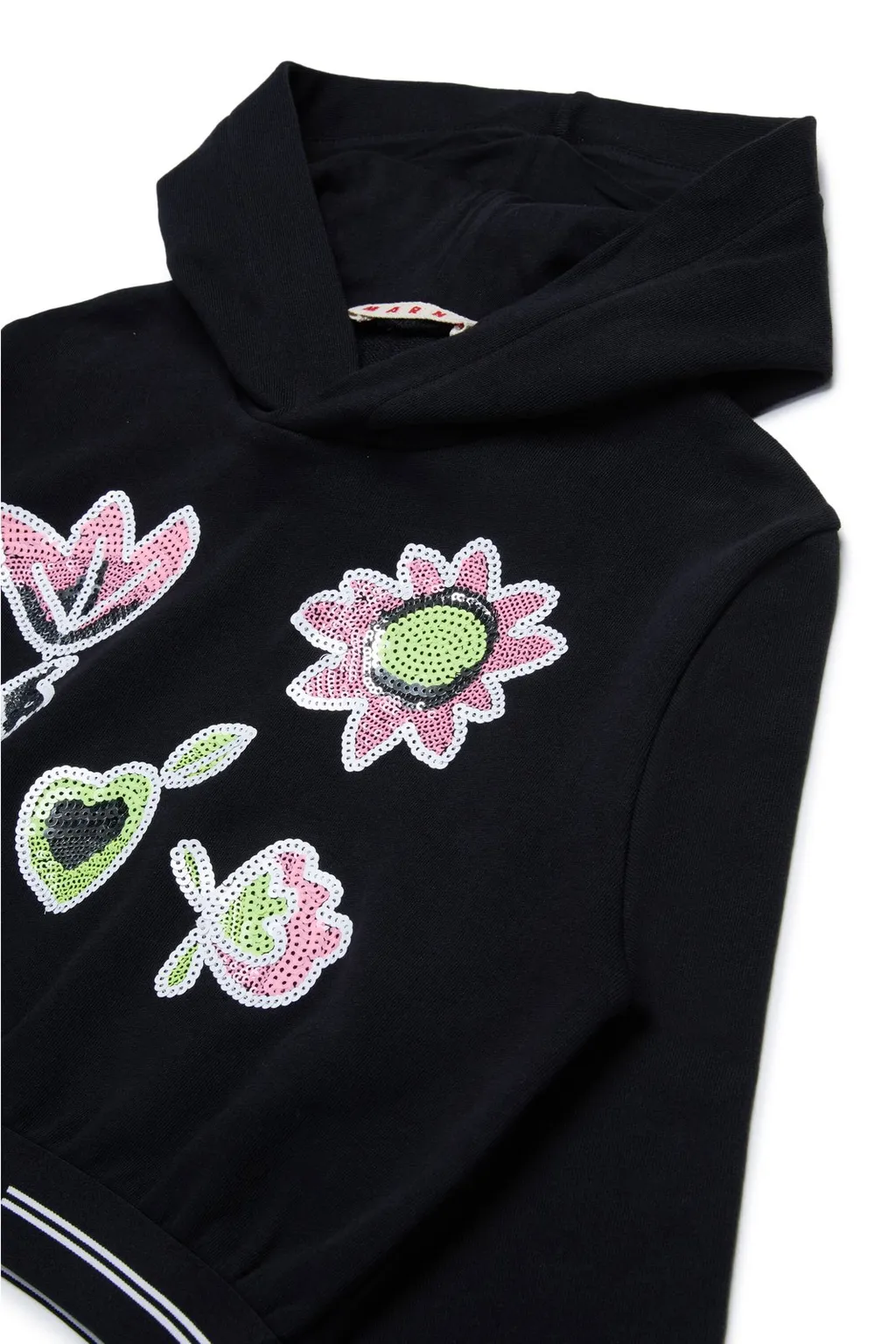 Marni Kids Sequin-Embellished Long-Sleeved Hoodie