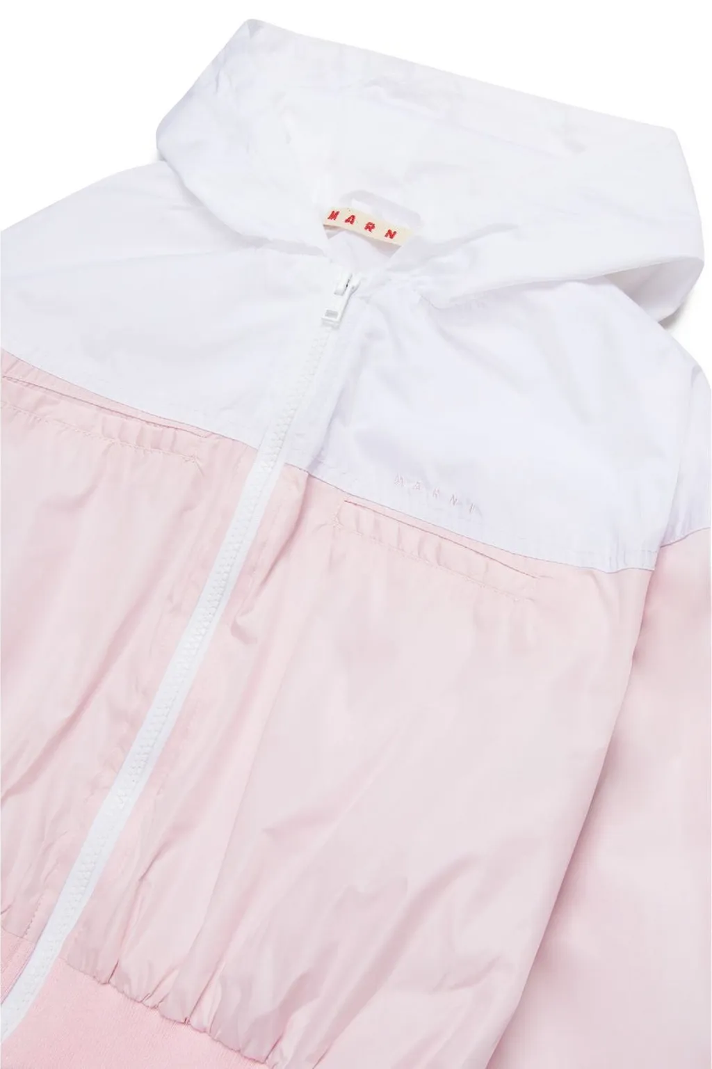 Marni Kids Logo Two-Tone Windbreaker Jacket