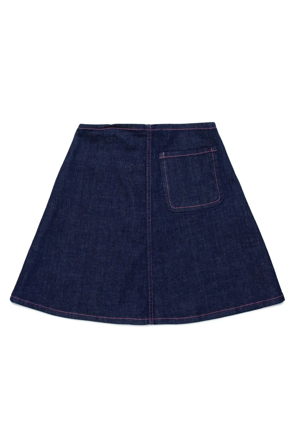 Marni Kids Logo Embroidered Denim Skirt