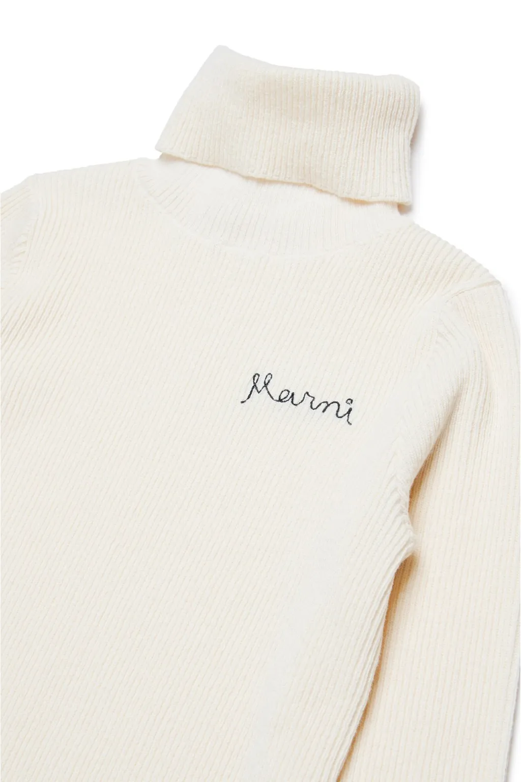 Marni Kids Roll Neck Straight Hem Jumper